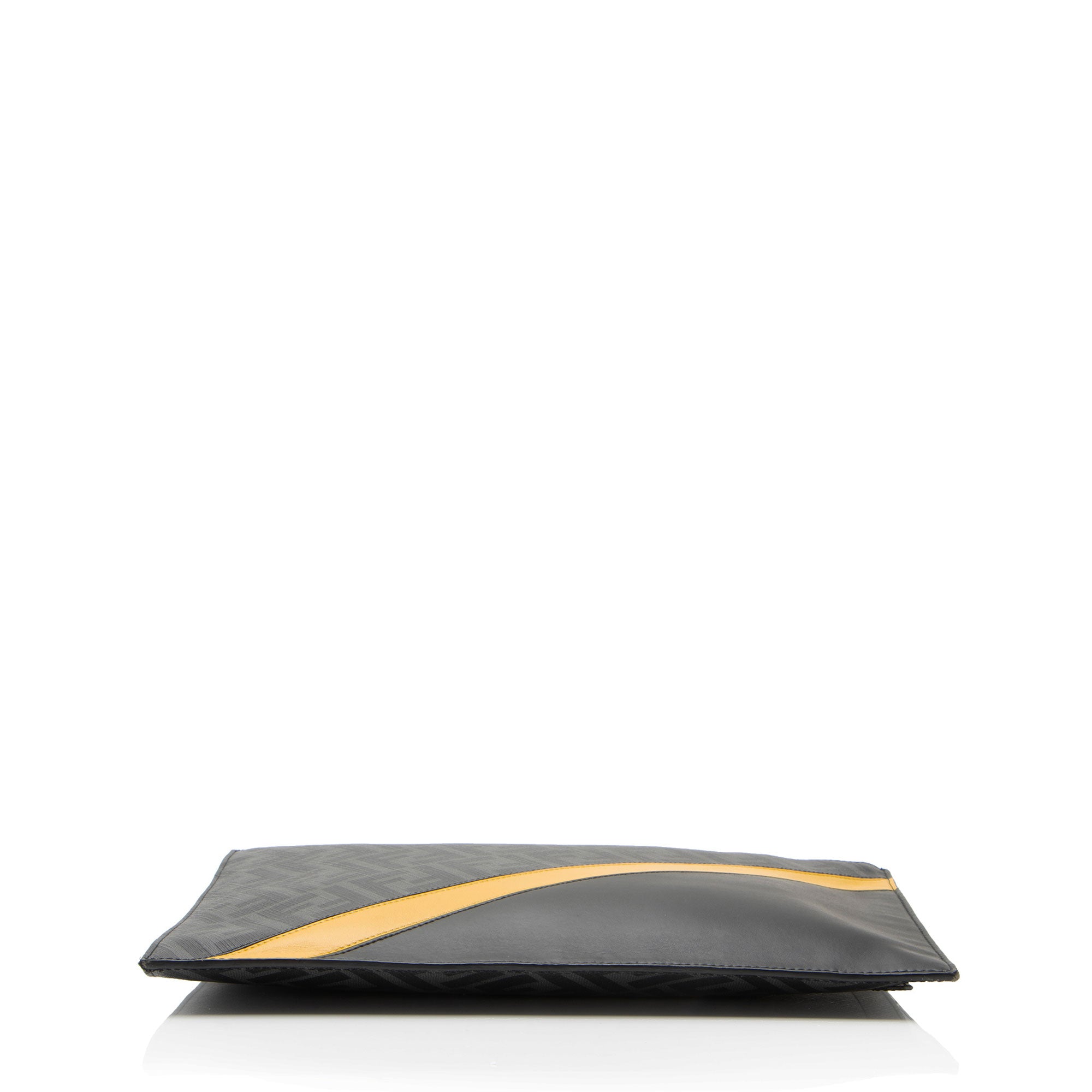 Fendi Coated Canvas FF Diagonal Clutch