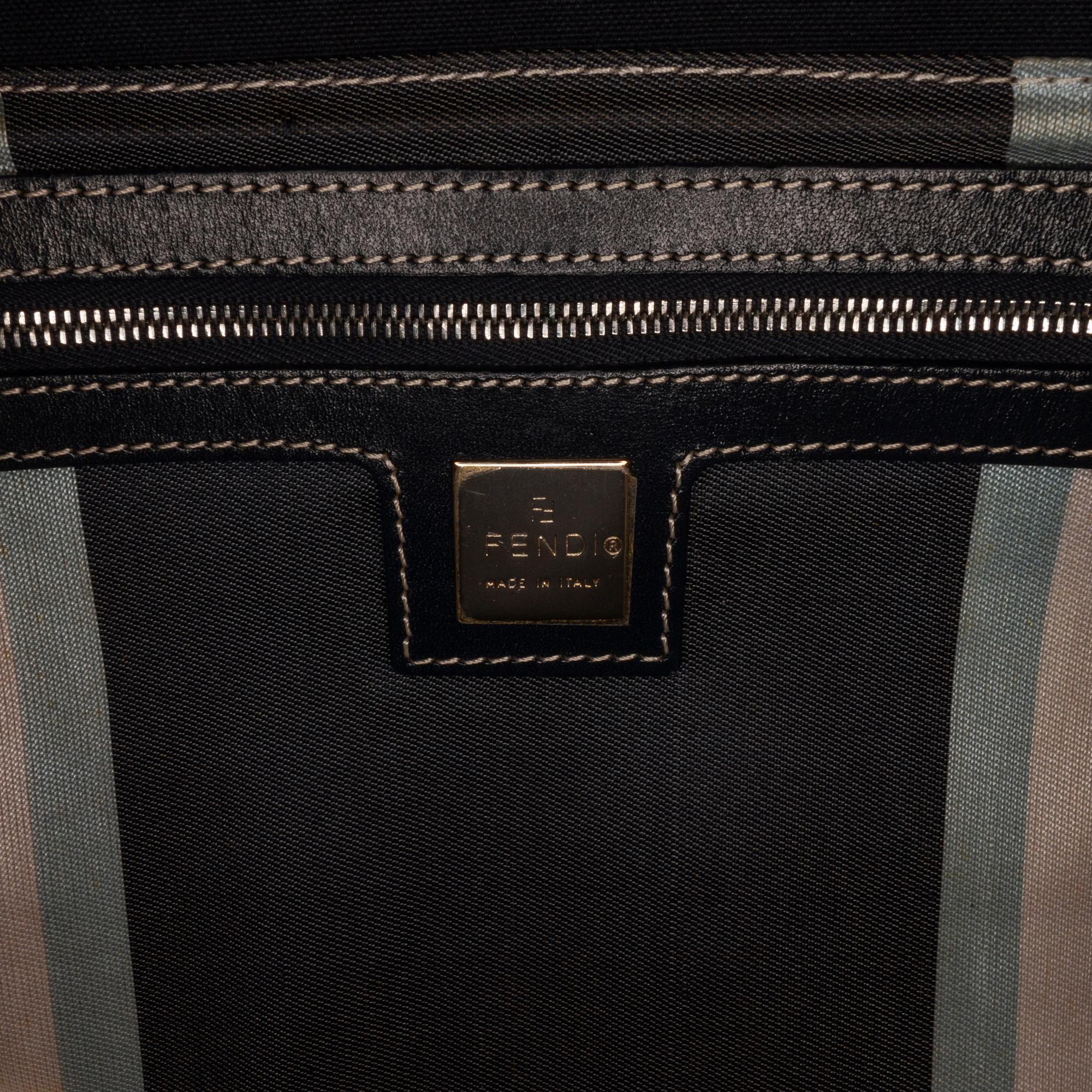 Fendi Denim Double Flap Baguette (SHG-j7tZH1)