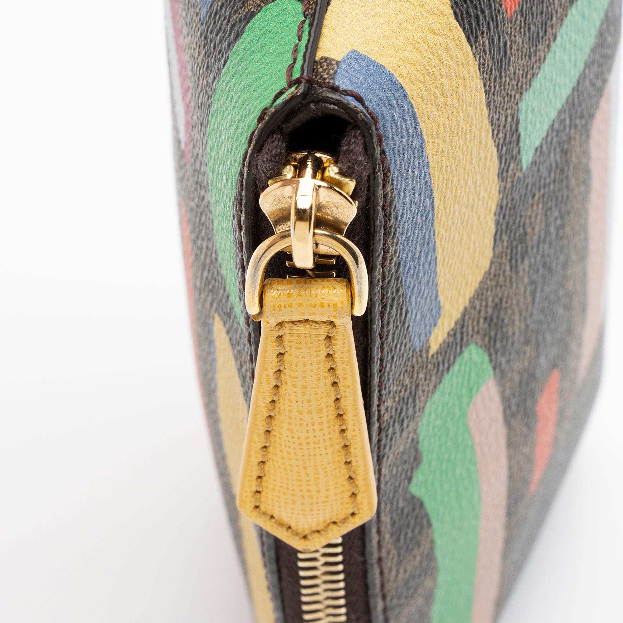 Fendi Zucca Canvas Chalks Print Pouch