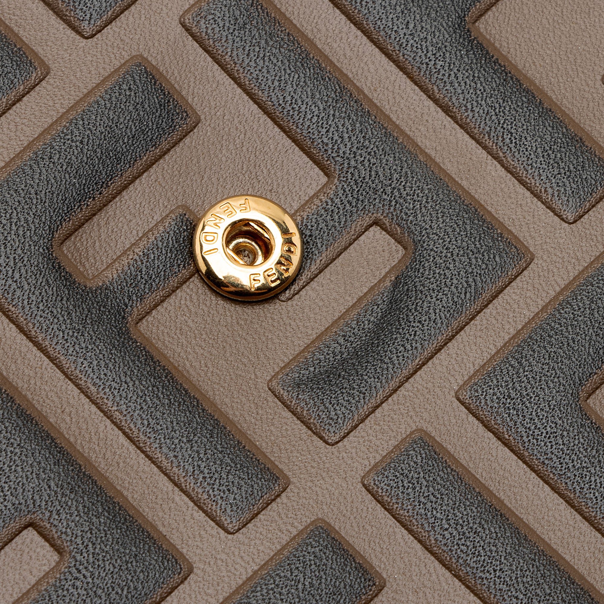 Fendi FF Embossed Calfskin 1974 Envelope Pouch (SHF-qYNeEa)