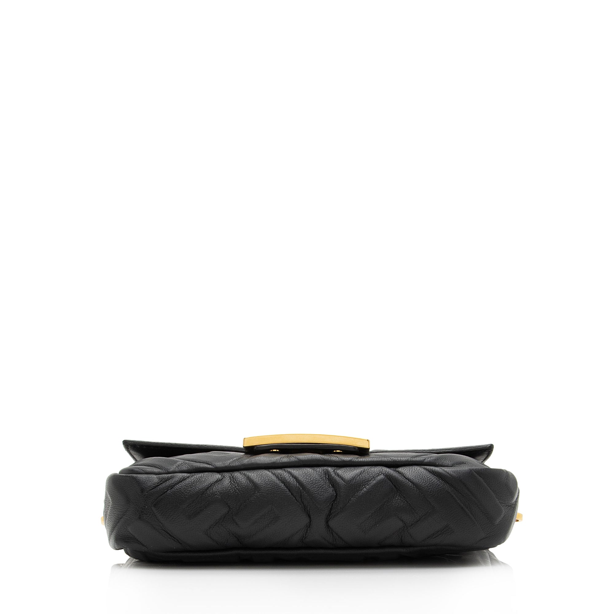 Fendi FF Embossed 1974 Mini Baguette Shoulder Bag (SHF-st6LPG)