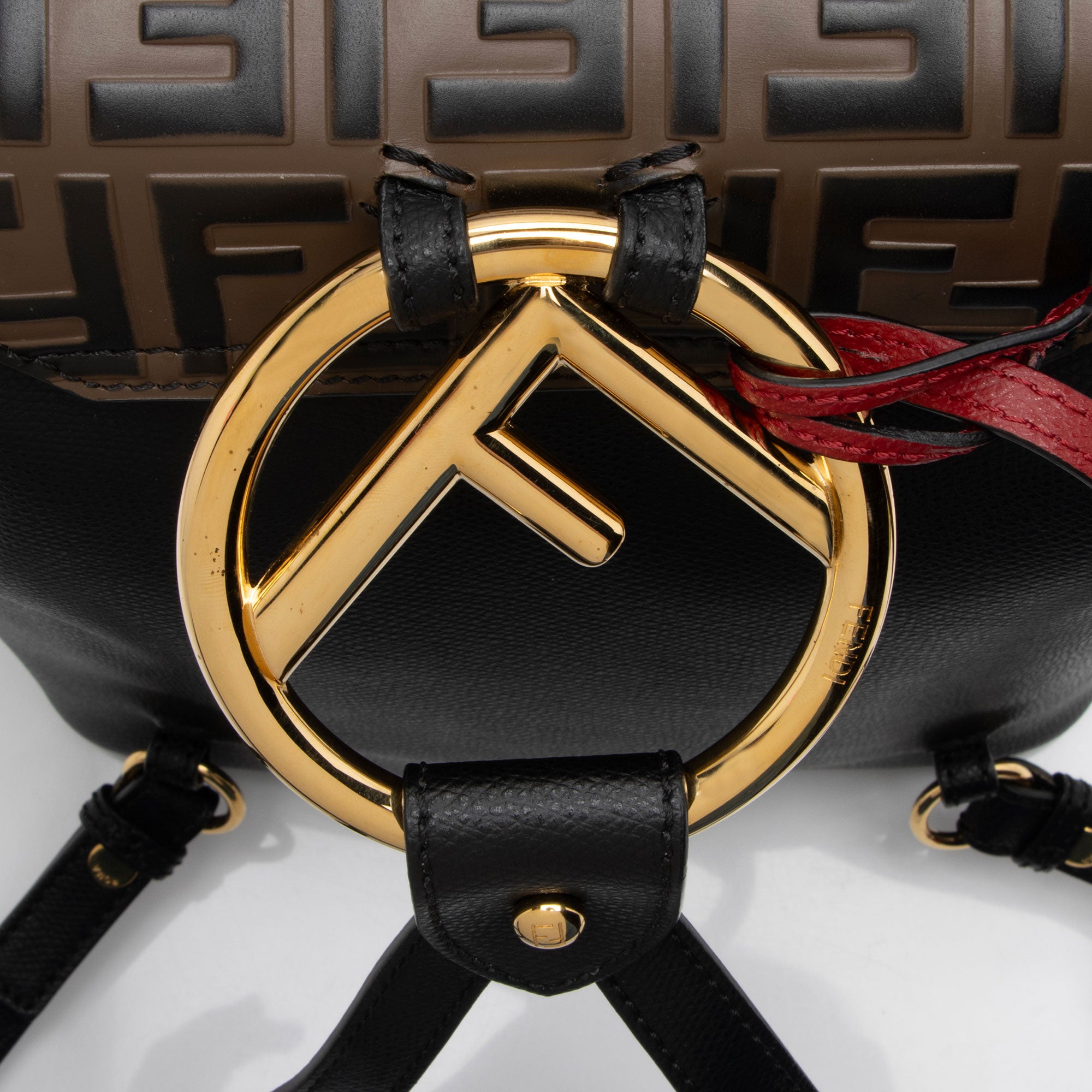 Fendi FF Embossed Calfskin Cruise Bico Backpack