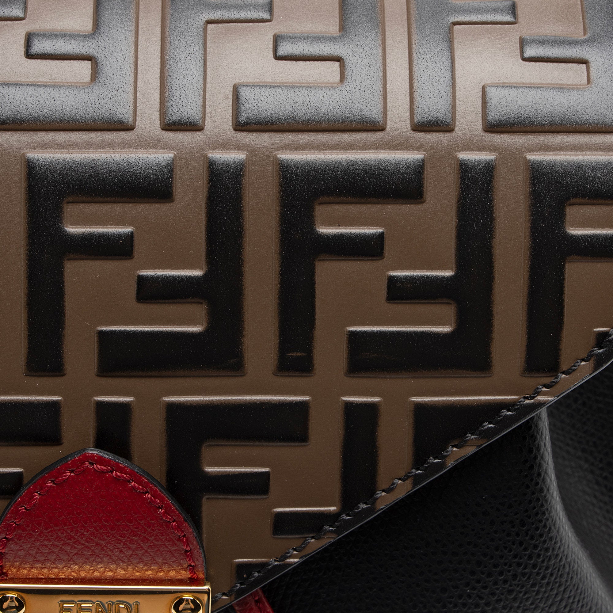 Fendi FF Embossed Calfskin Cruise Bico Backpack