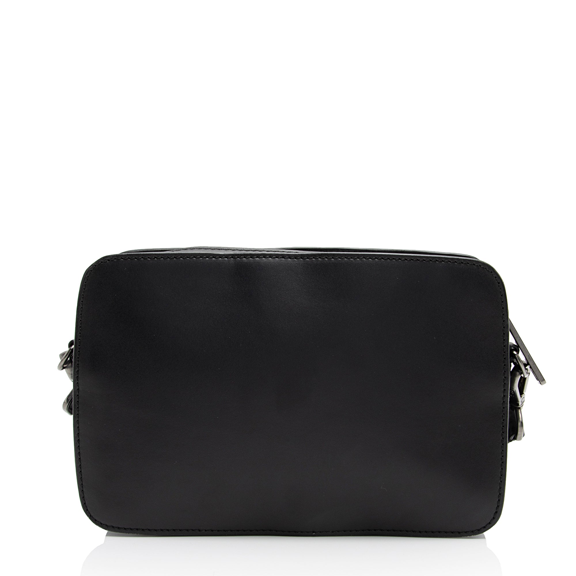 Fendi FF Embossed Calfskin St. Zucca Messenger (SHF-QOa4iu)
