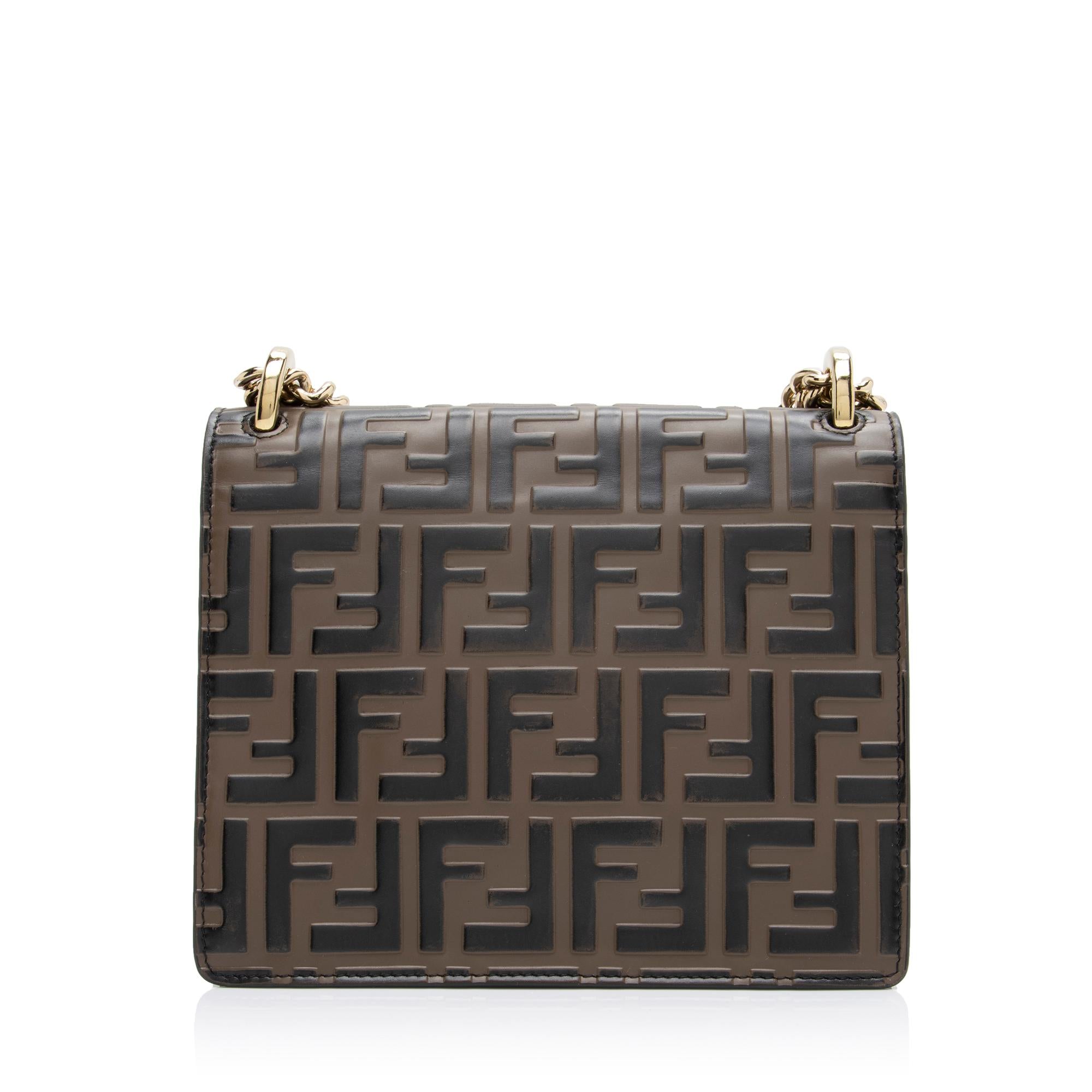 Fendi FF Embossed Kan U Small Shoulder Bag (SHF-FKDtX8)