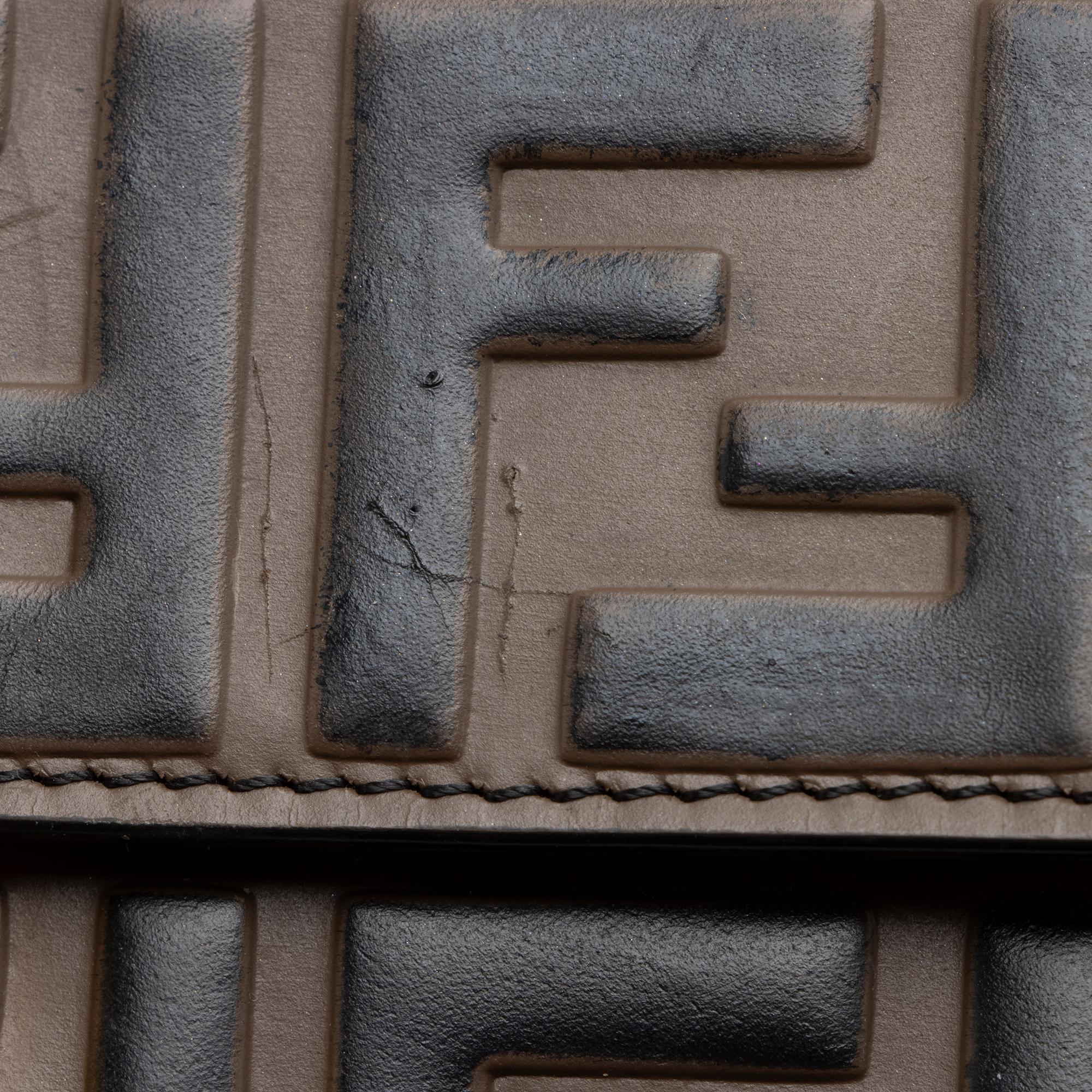 Fendi FF Embossed Kan U Small Shoulder Bag (SHF-FKDtX8)