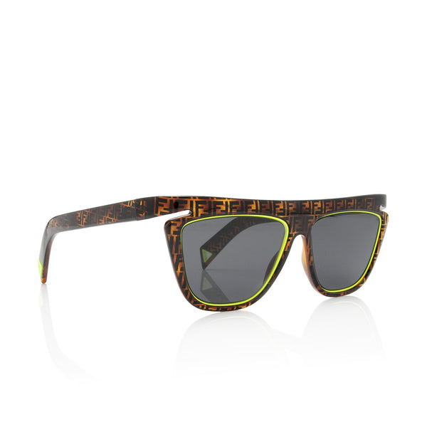 Fendi FF Neon Square Sunglasses (SHF-WzBR7v) – LuxeDH