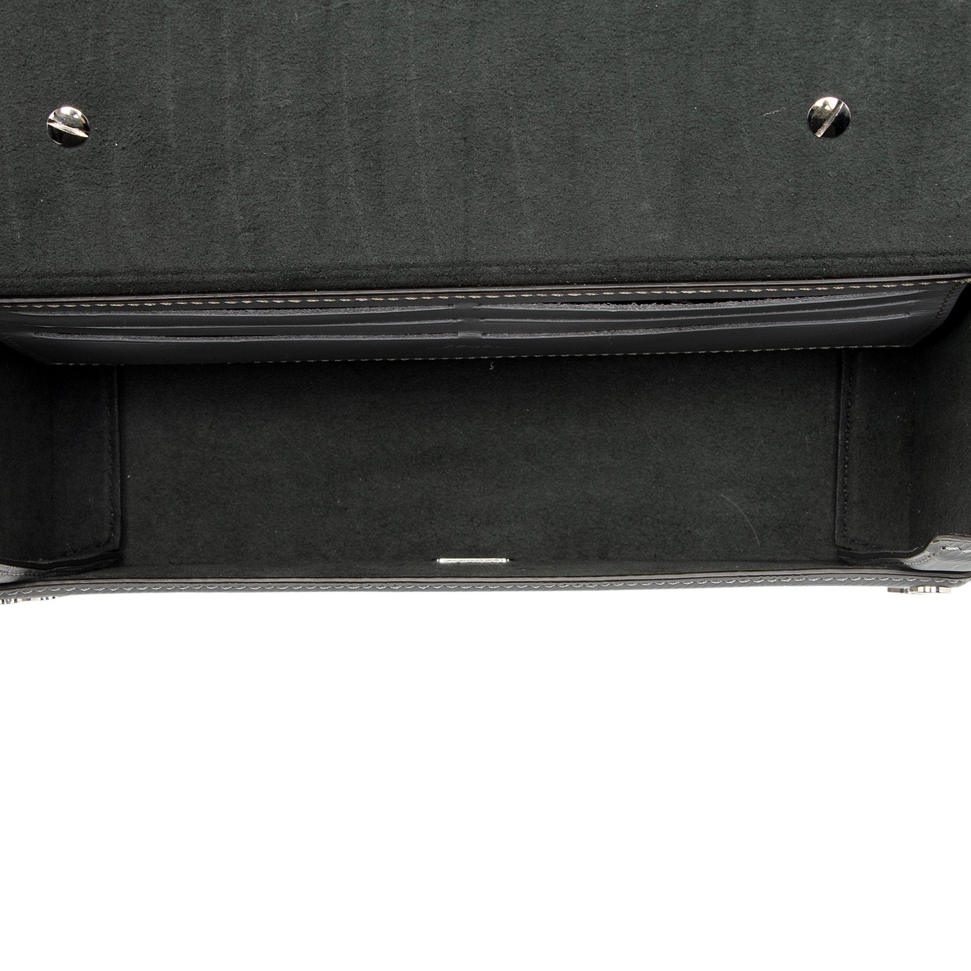Fendi FF Shadow Vitello Soft Trunk Baguette