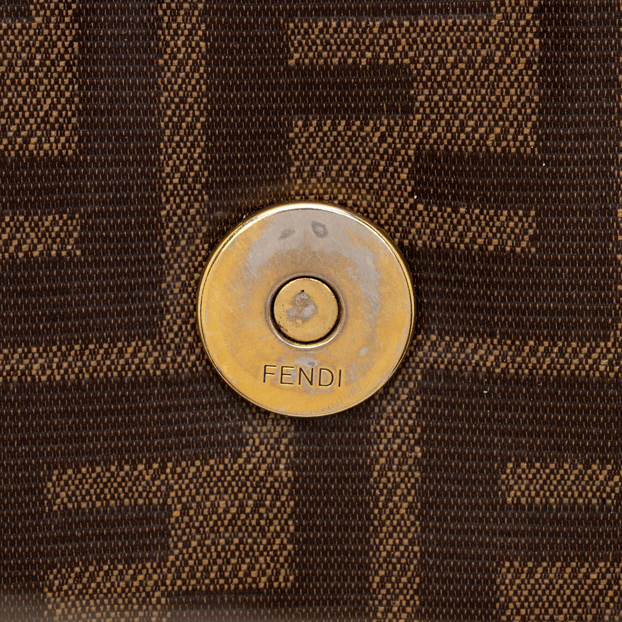 Fendi FF Spalmati 1974 Double F Mini Shoulder Bag (SHF-CKdmaW)