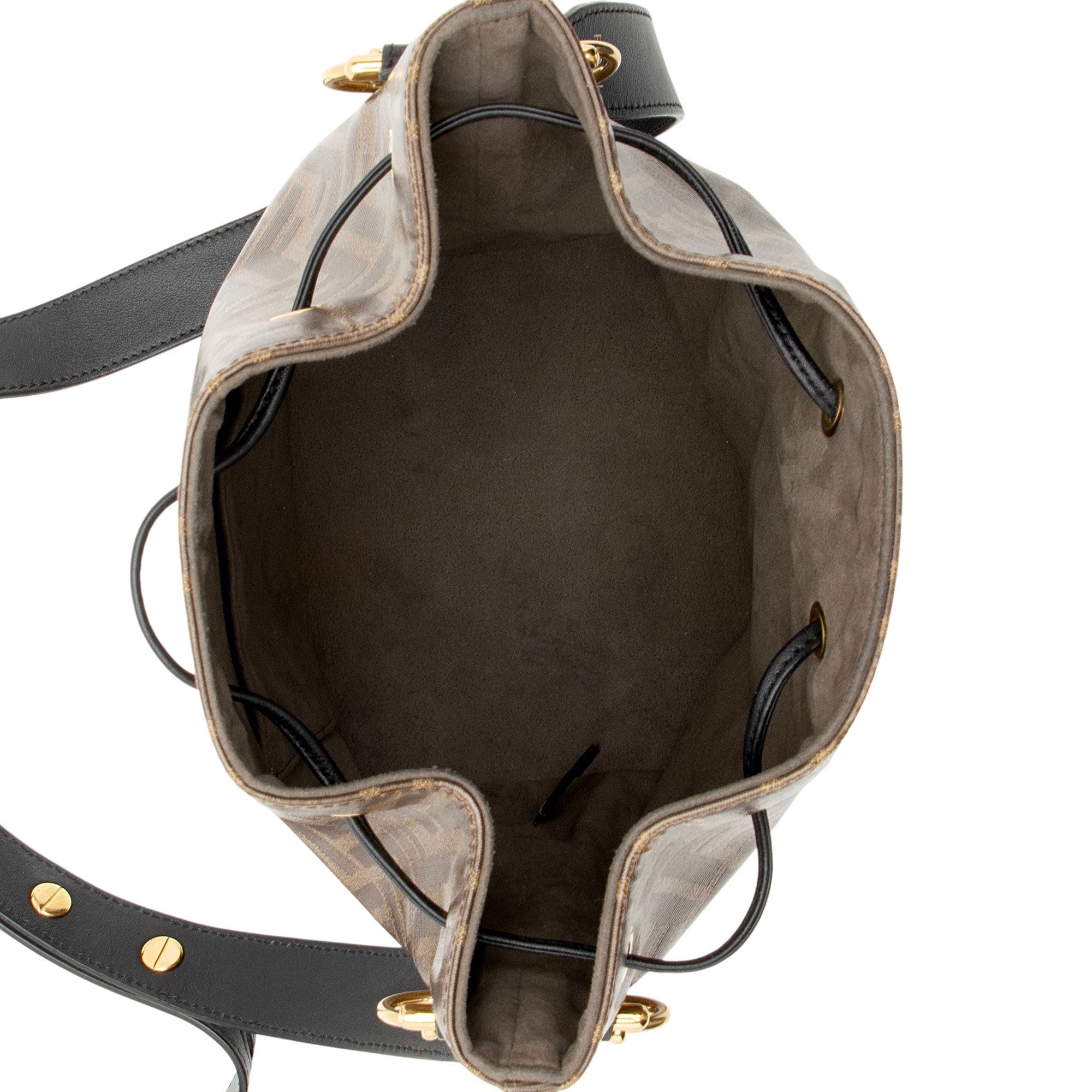 Fendi FF Spalmati Mon Tresor Grande Shoulder Bag