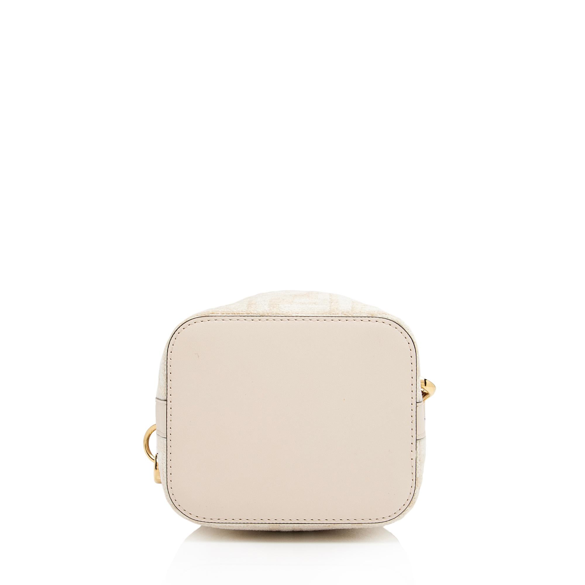 Fendi FF Tapestry Mon Tresor Mini Bucket Bag (SHF-GhSmGT)