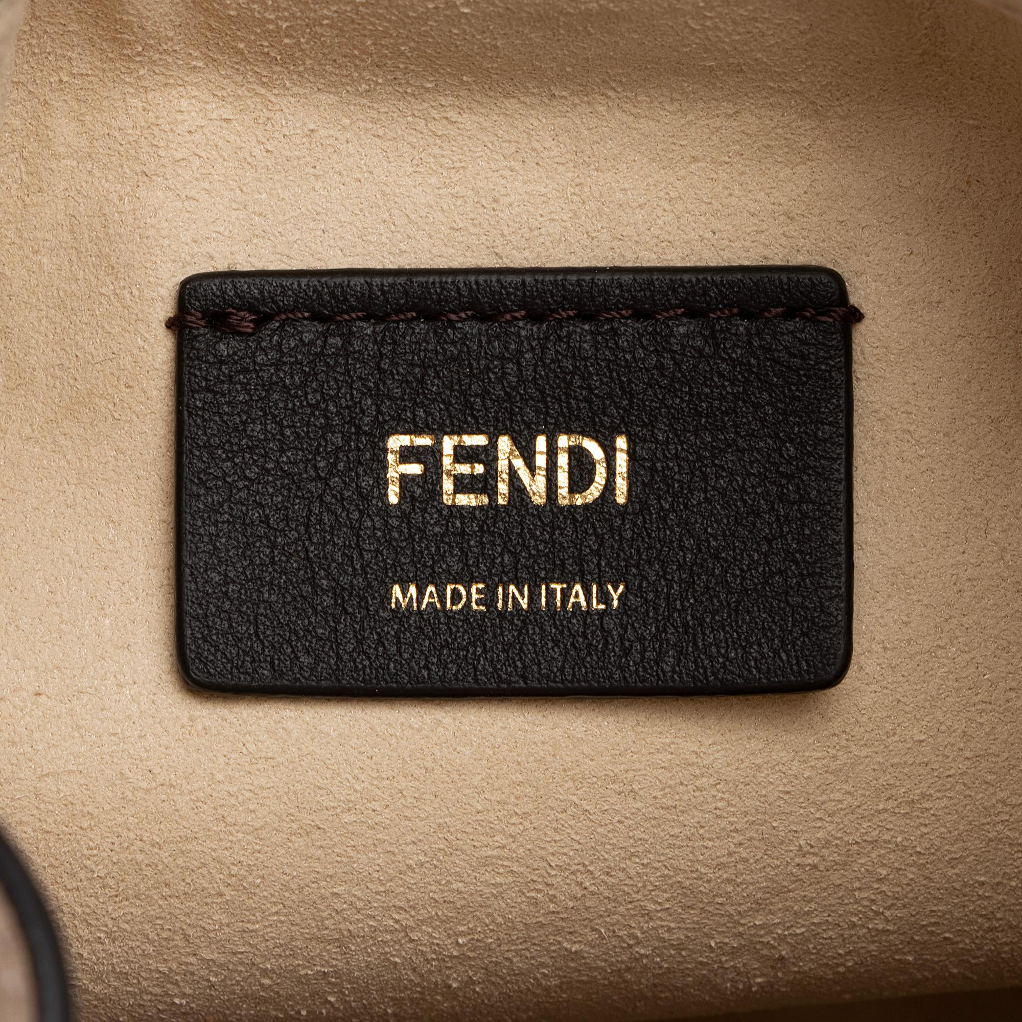 Fendi FF Tapestry Mon Tresor Mini Bucket Bag (SHF-GhSmGT)
