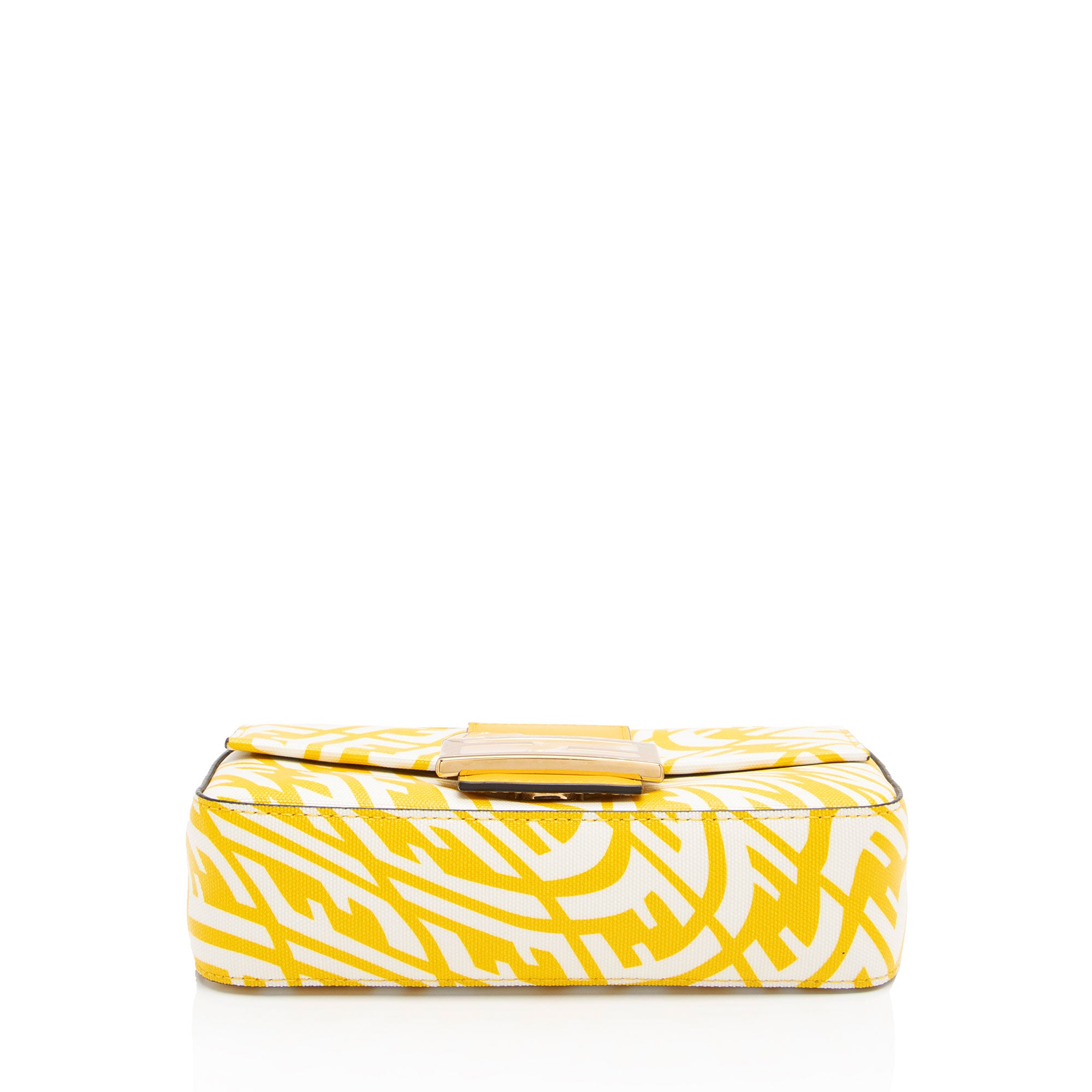 Fendi x Sara Coleman Leather FF Vertigo 1997 Baguette Mini Shoulder Bag