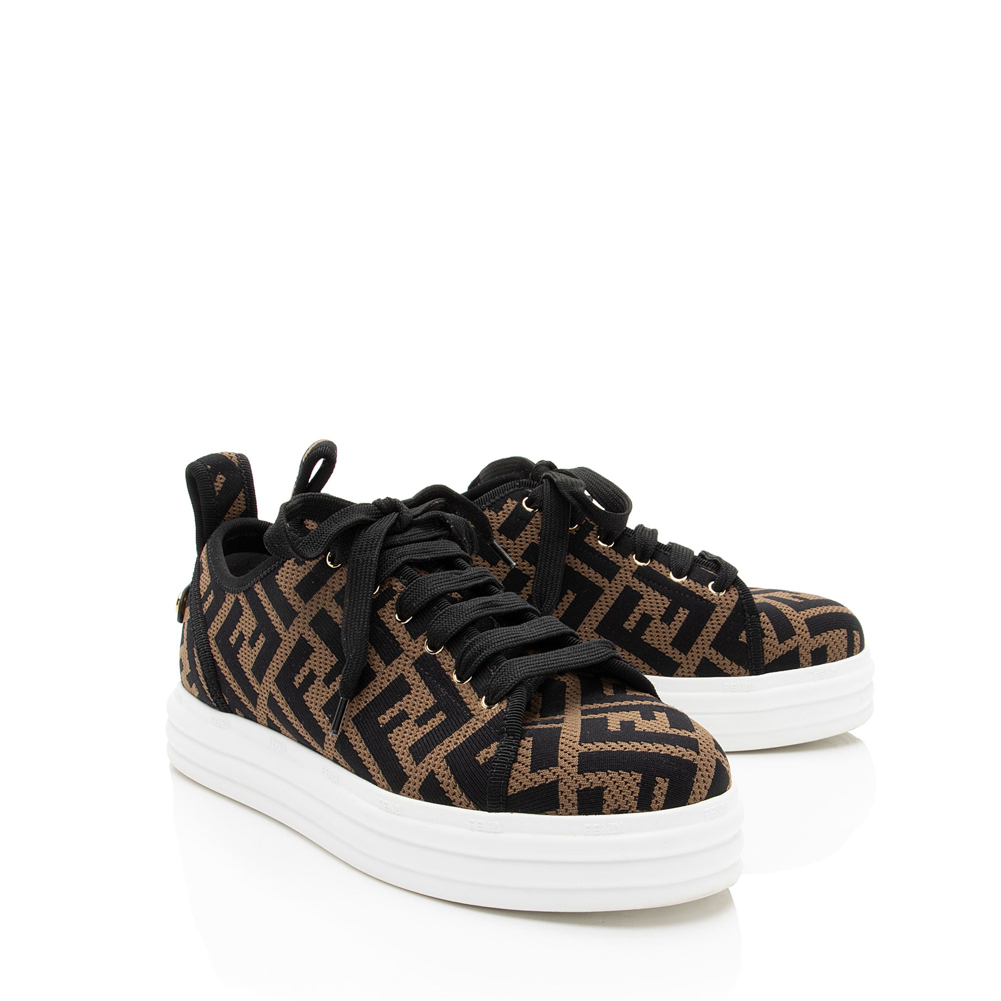 Fendi Fabric FF Forever Sneakers - Size 7 / 37
