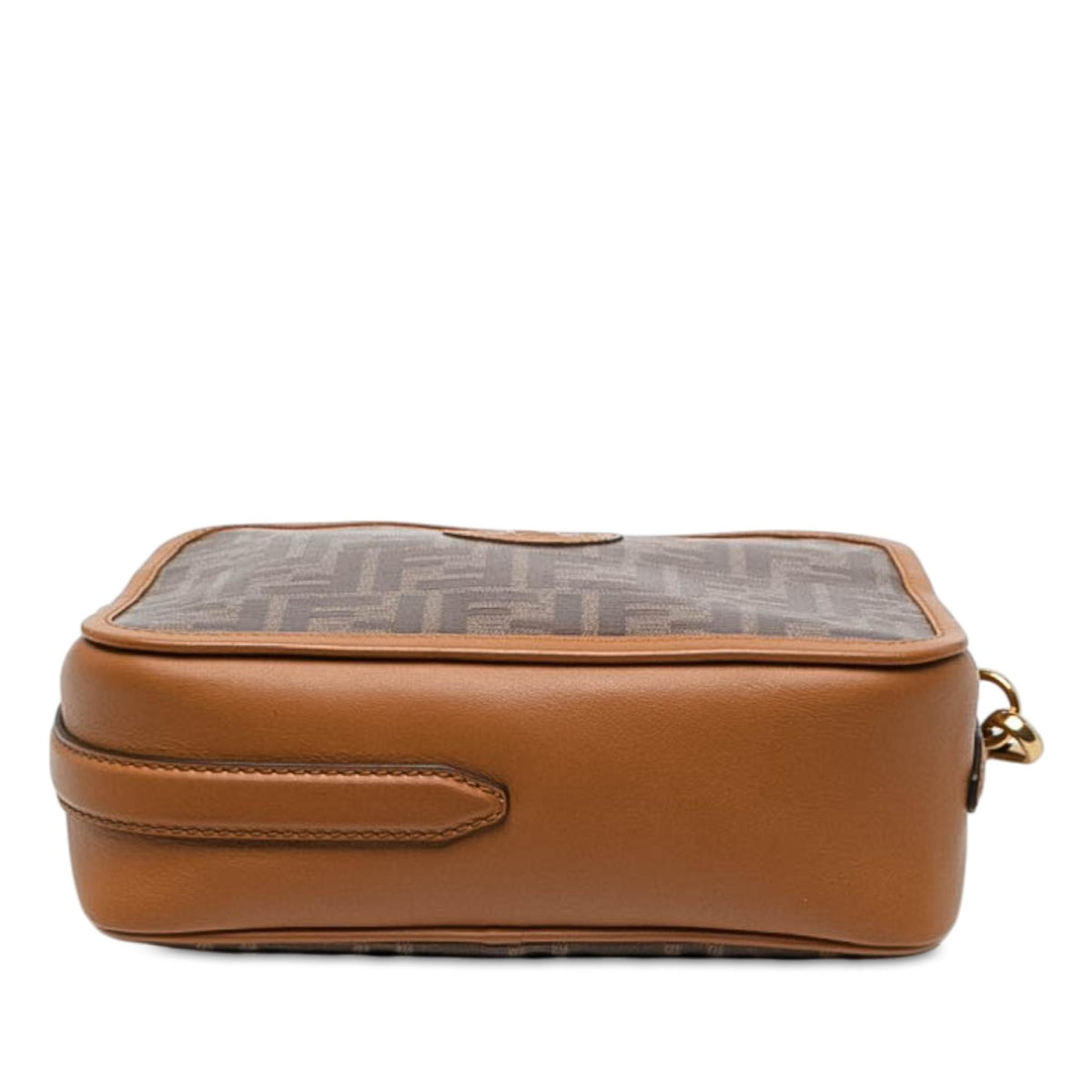 Fendi Glazed Fabric Vitello Century FF 1974 Camera Bag