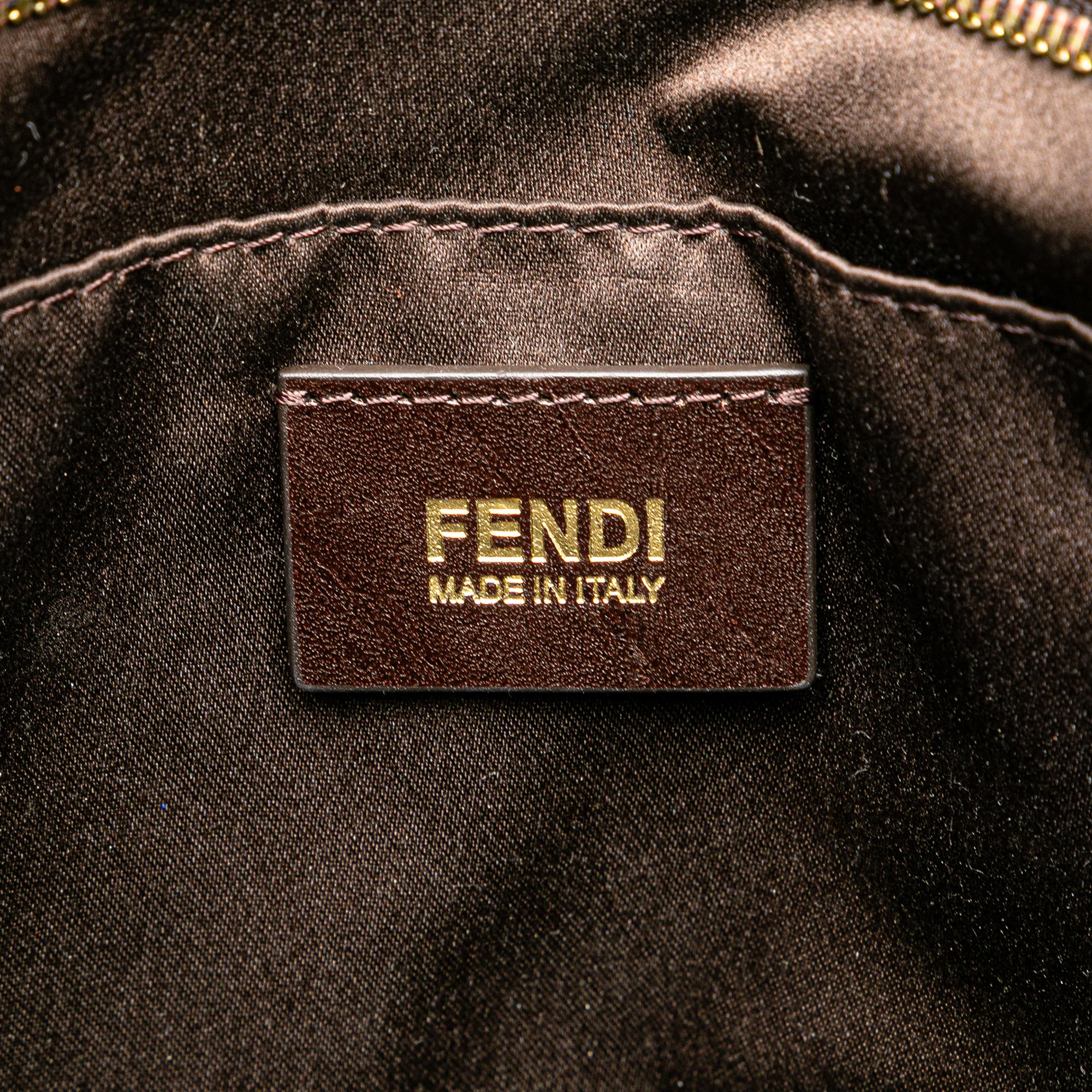 Fendi Iridescent Leather Chain Tote