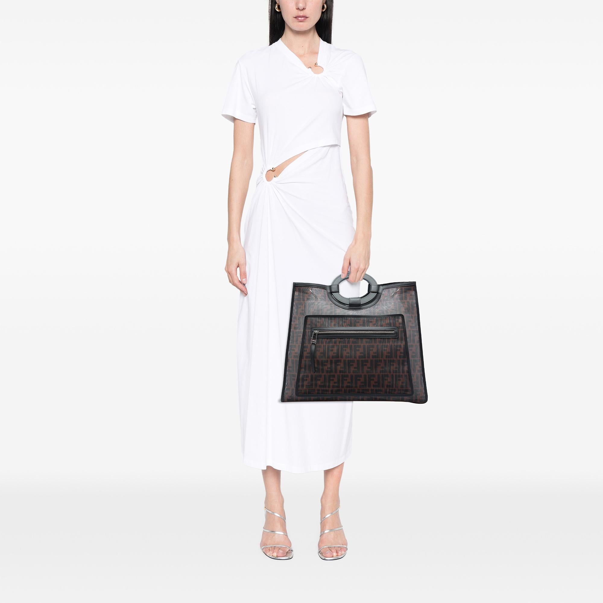 Fendi Large FF 1974 Mesh Runaway Shopper Tote
