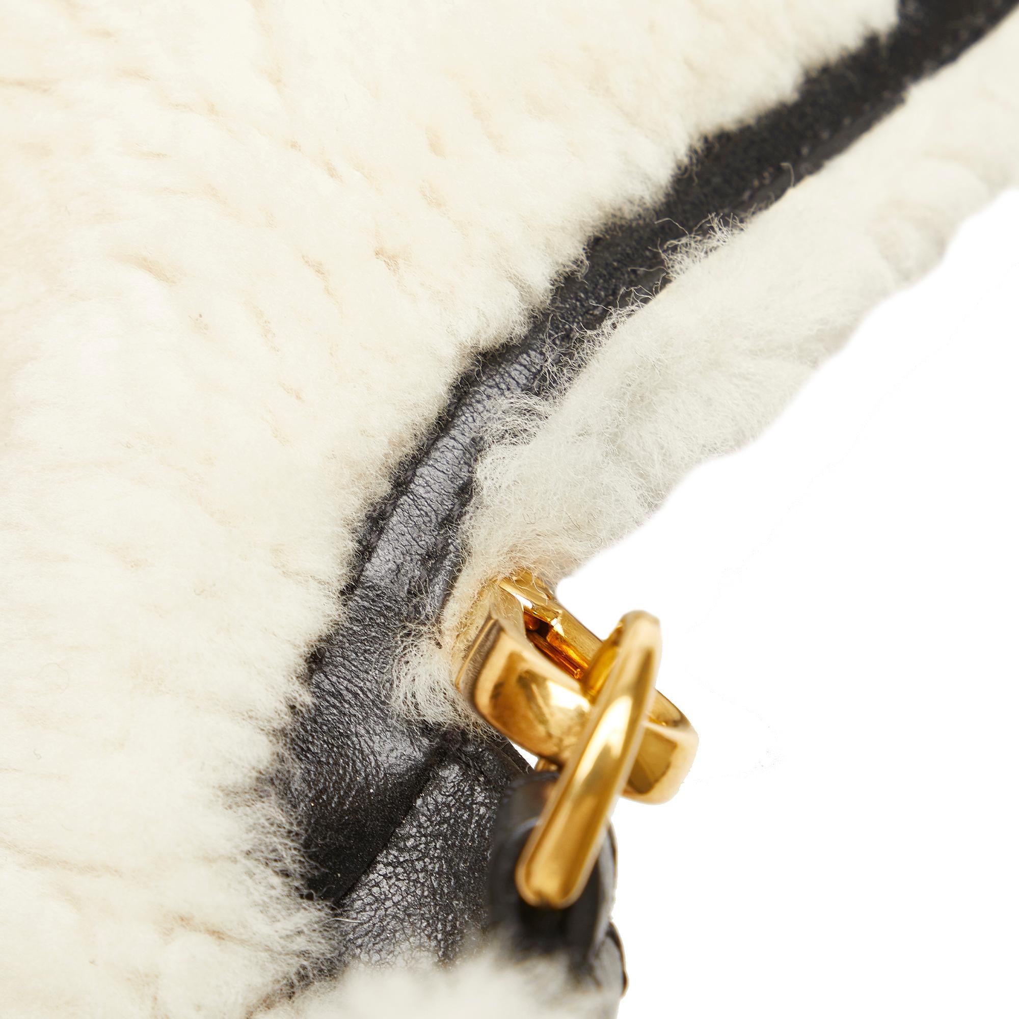 Fendi Large Shearling Baguette (SHG-Rdq63a)