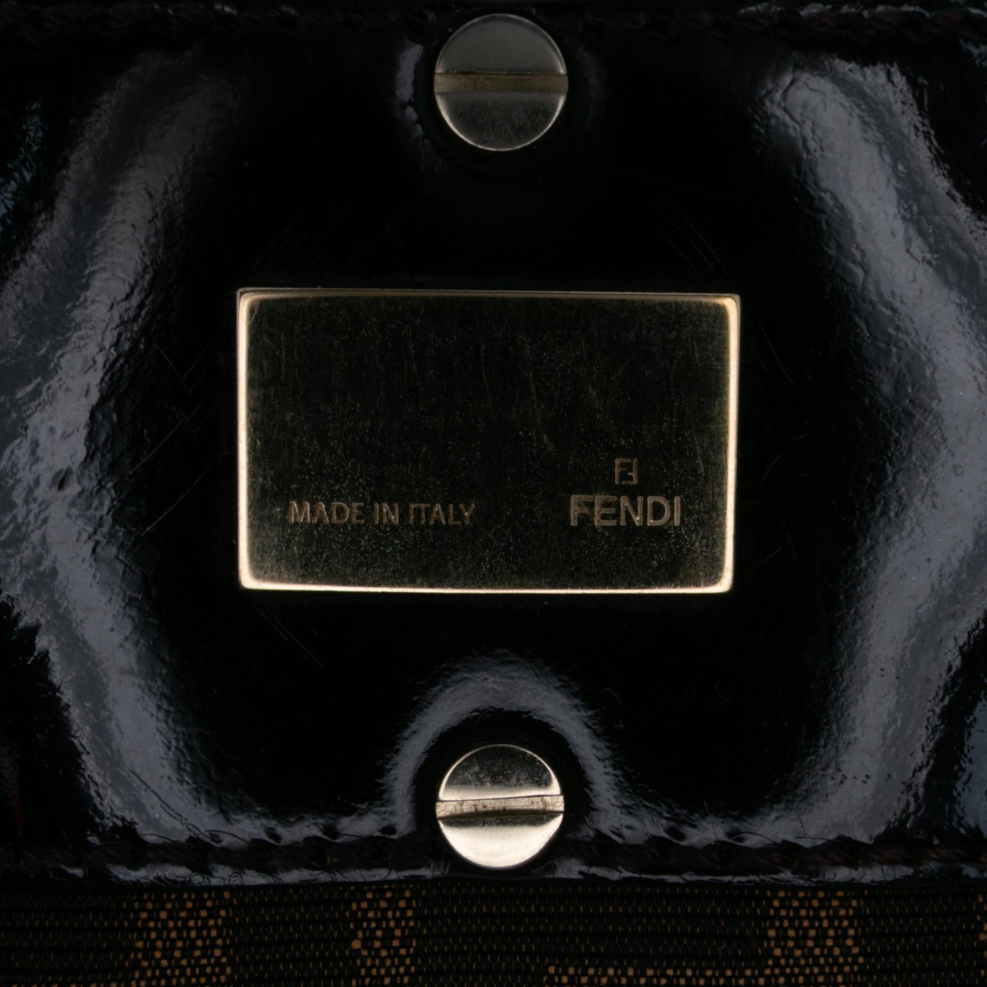 Fendi Large Zucca Canvas Mia Tote