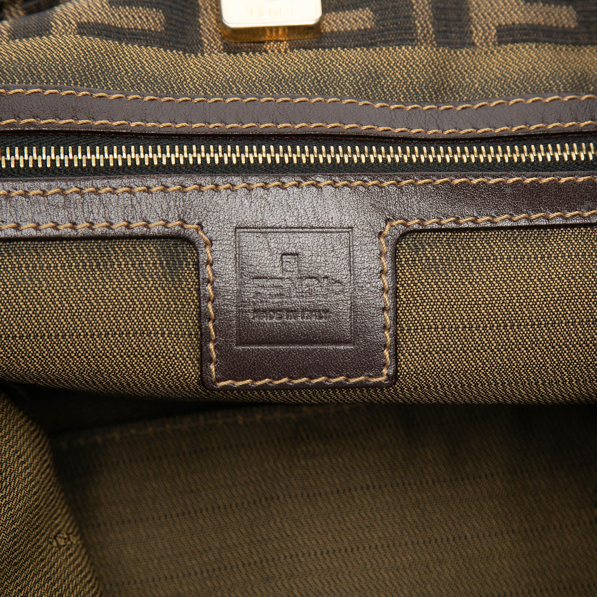 Fendi Large Zucca Canvas Twins Tote