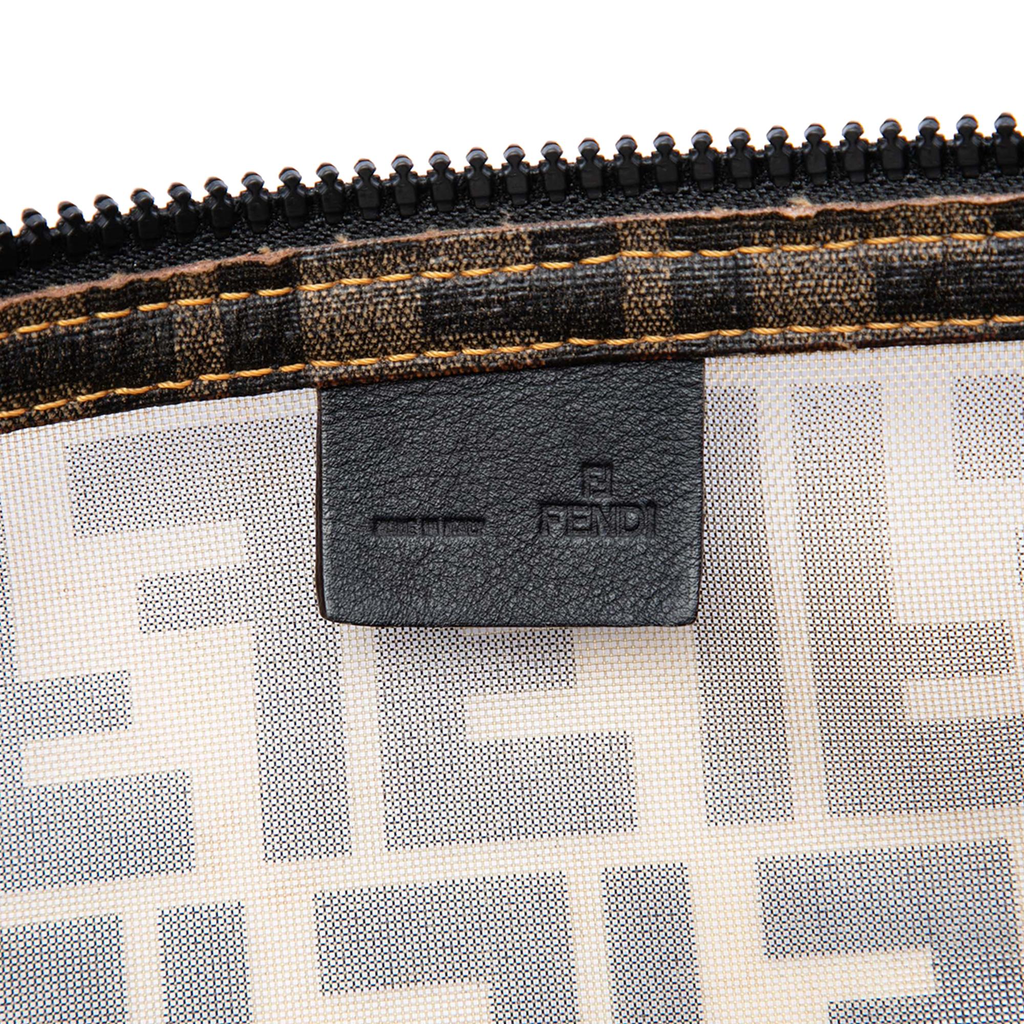 Fendi Large Zucca Mesh Boston Bag