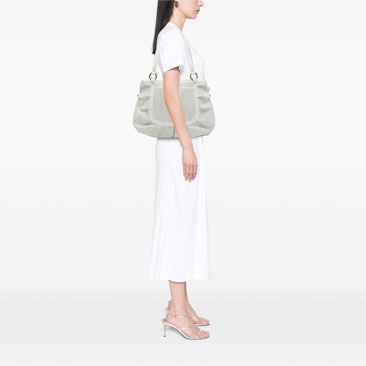 Fendi Large Zucca Spalmati Chef Shopper Tote