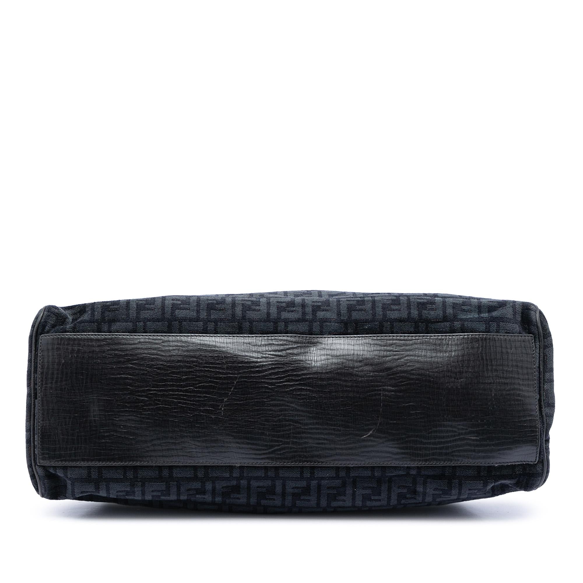 Fendi Large Zucca Velvet Etniko Du Jour Handbag