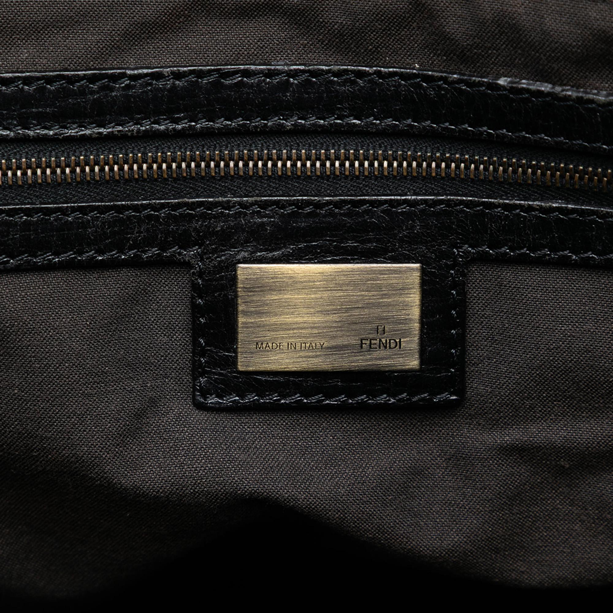 Fendi Large Zucca Velvet Etniko Du Jour Handbag