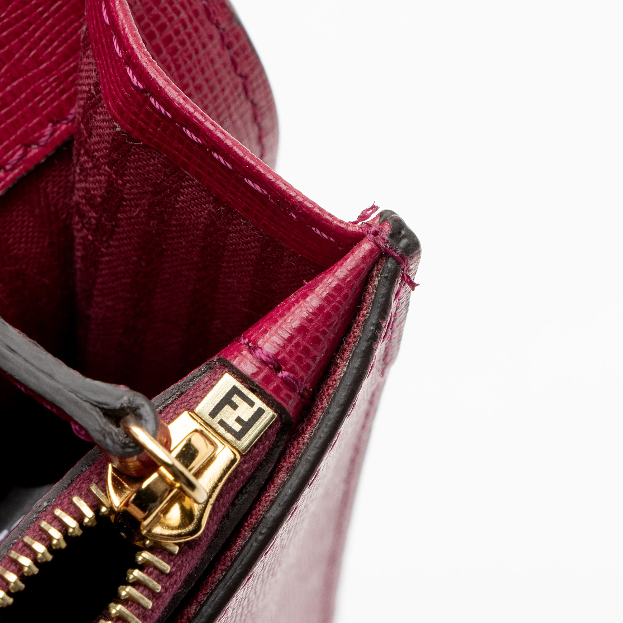 Fendi Leather 2Jours Envelope Clutch (SHF-tw1GaP)