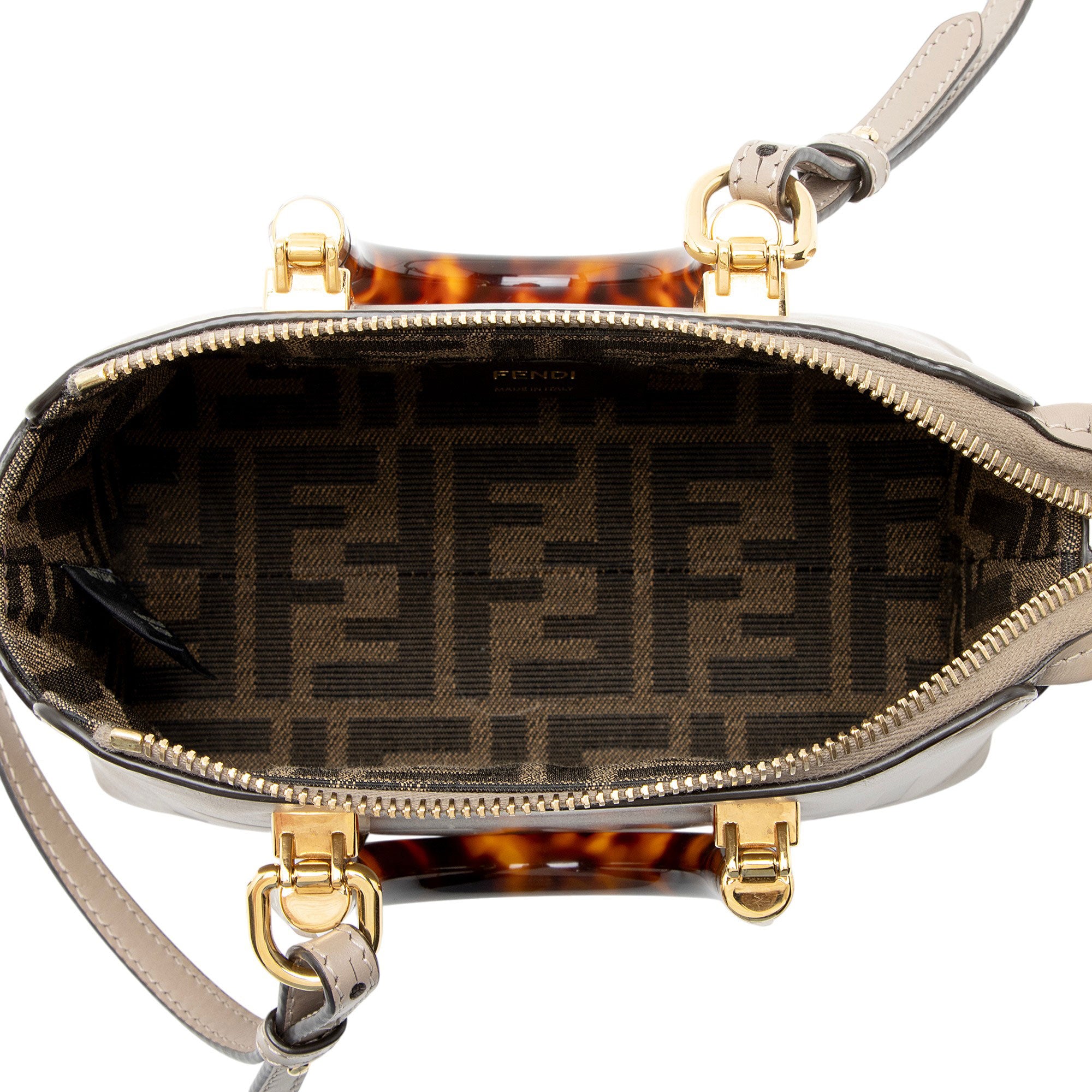 Fendi Leather By The Way Mini Boston Bag