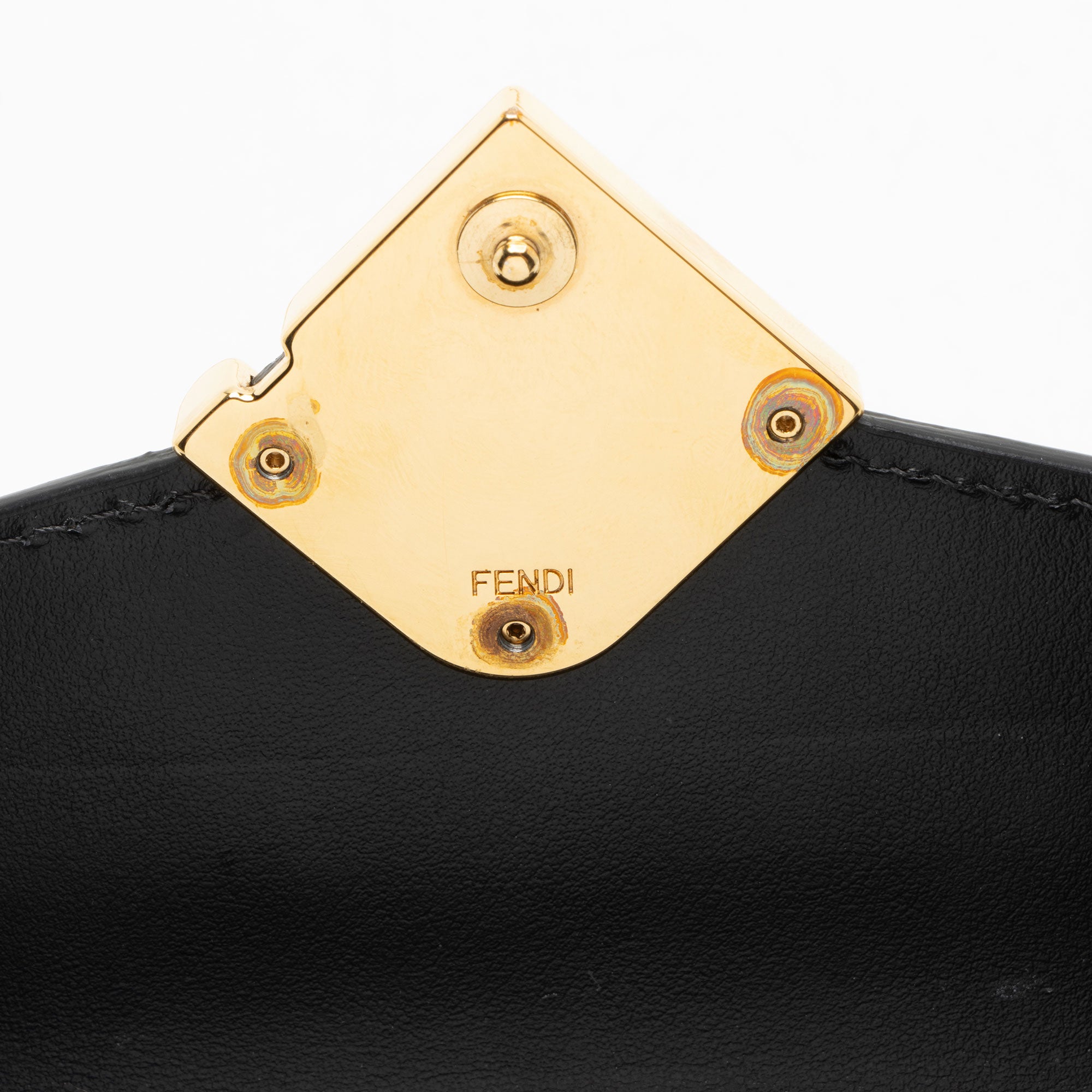 Fendi Leather FF Diamonds Continental Wallet on Chain