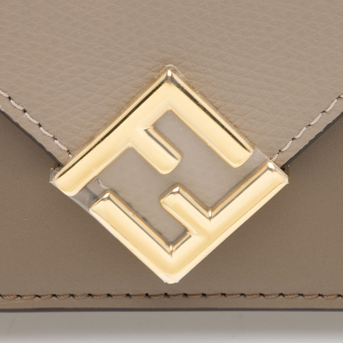 Fendi Leather FF Diamonds Trifold Wallet