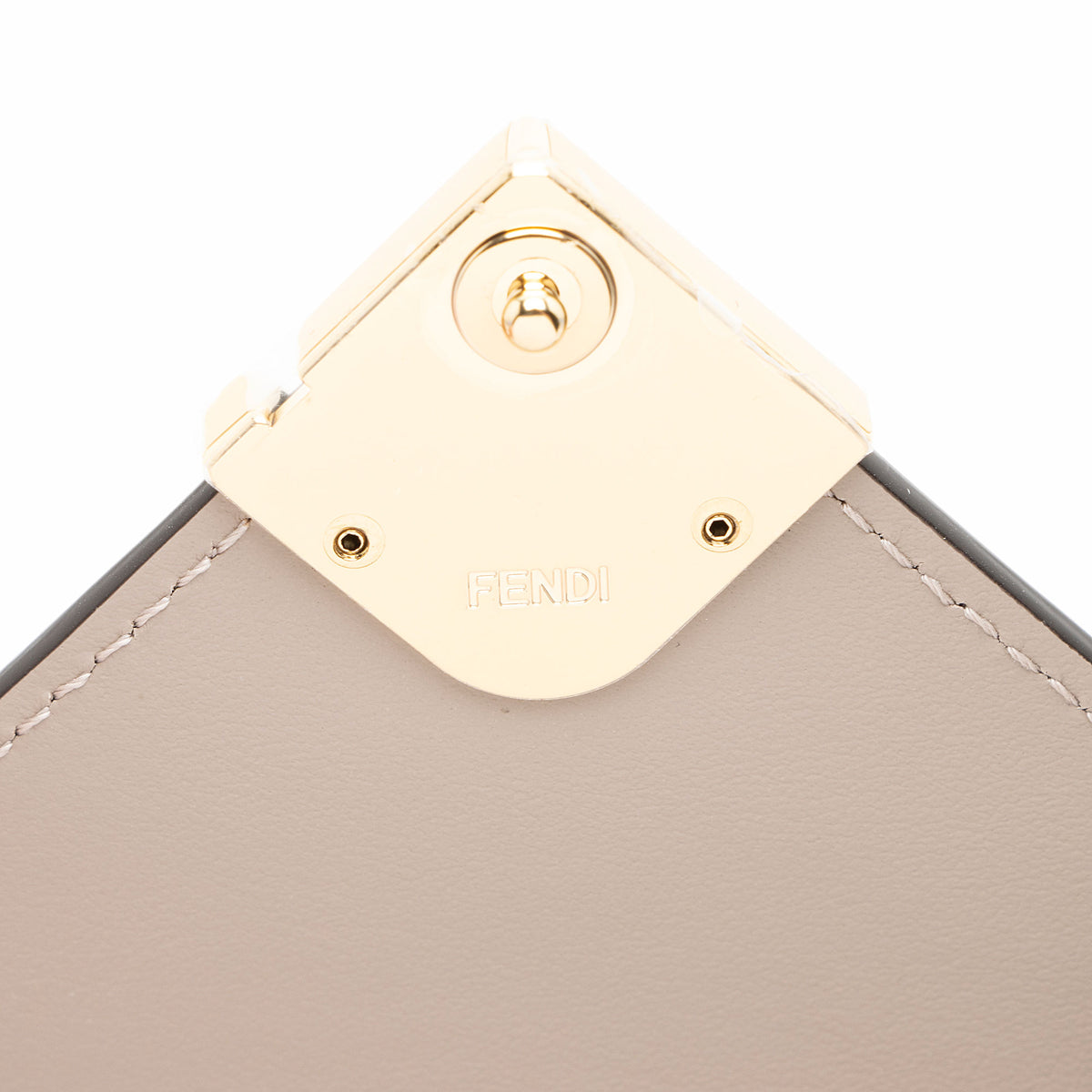 Fendi Leather FF Diamonds Trifold Wallet