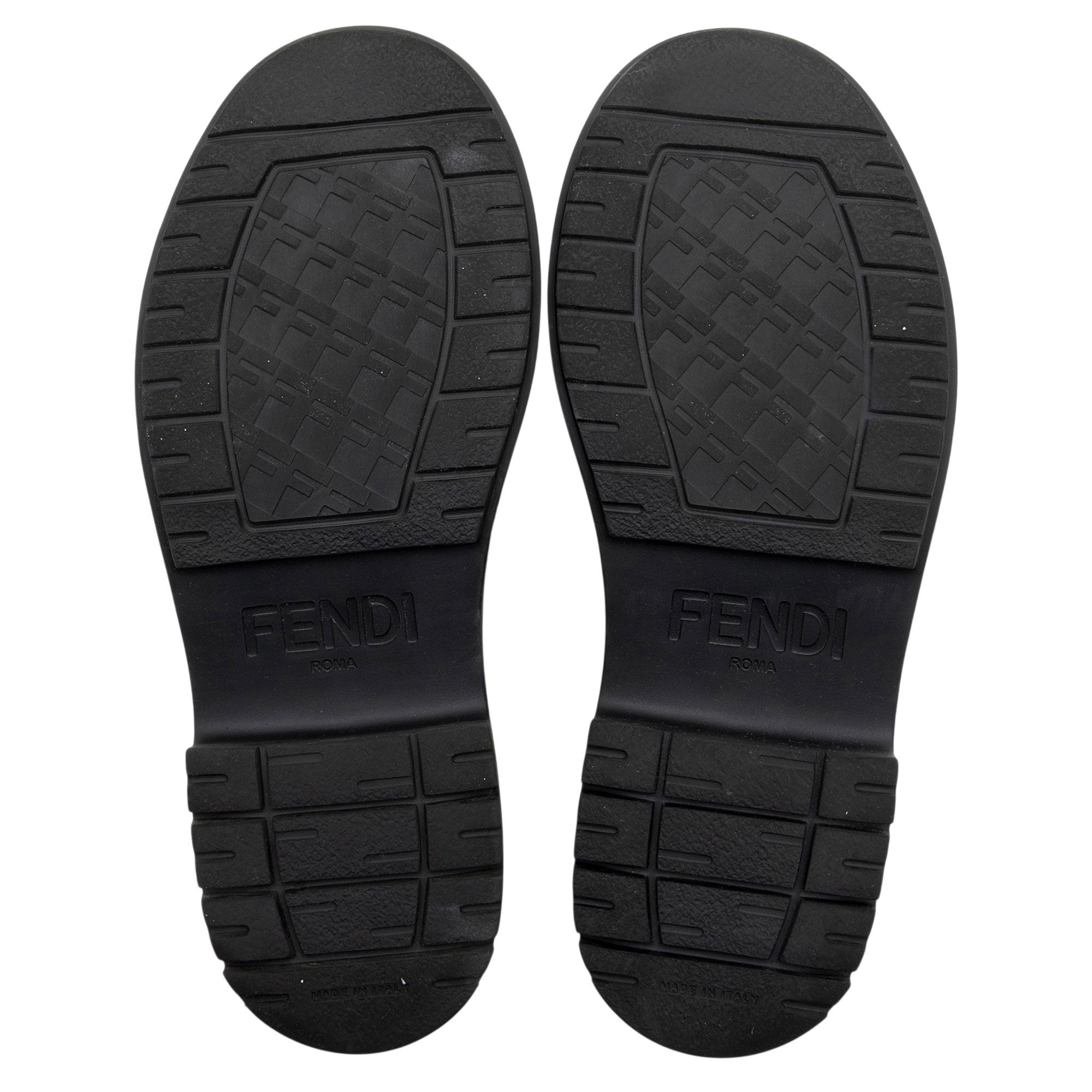 Fendi Leather Fendigraphy Platform Loafers - Size 10 / 40