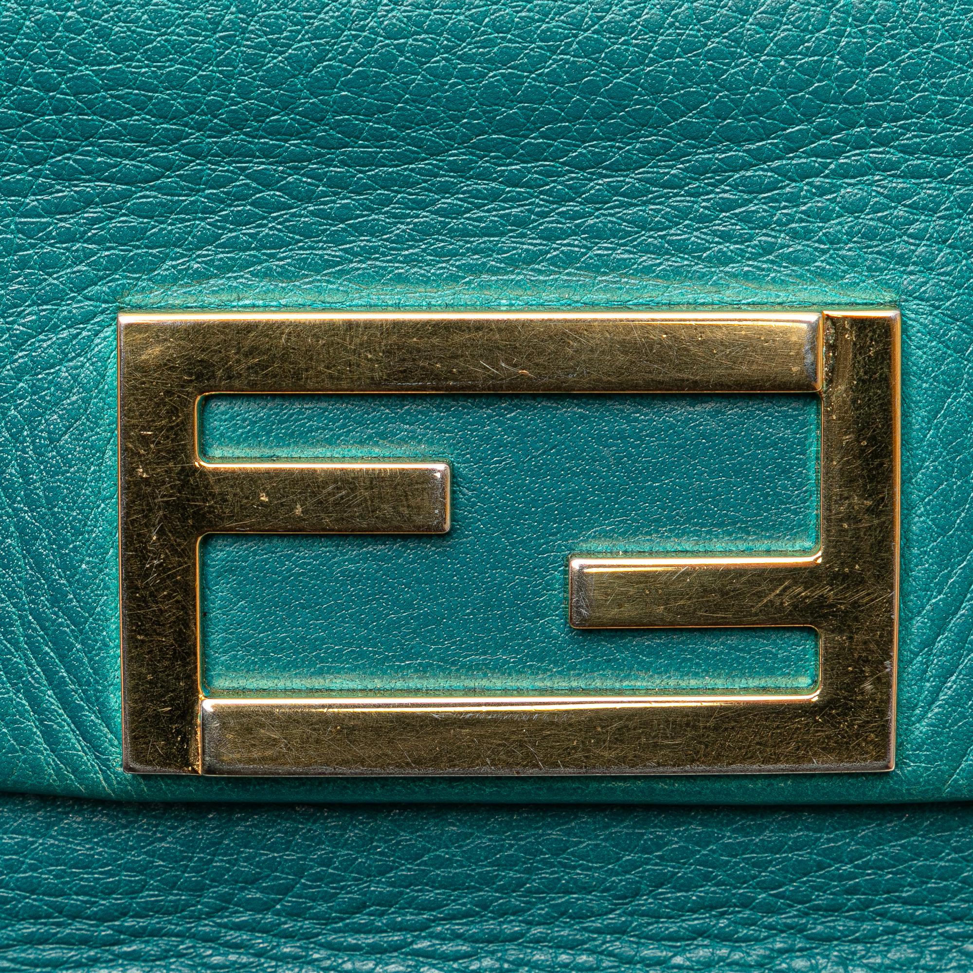 Fendi Leather Fendista Pochette Crossbody