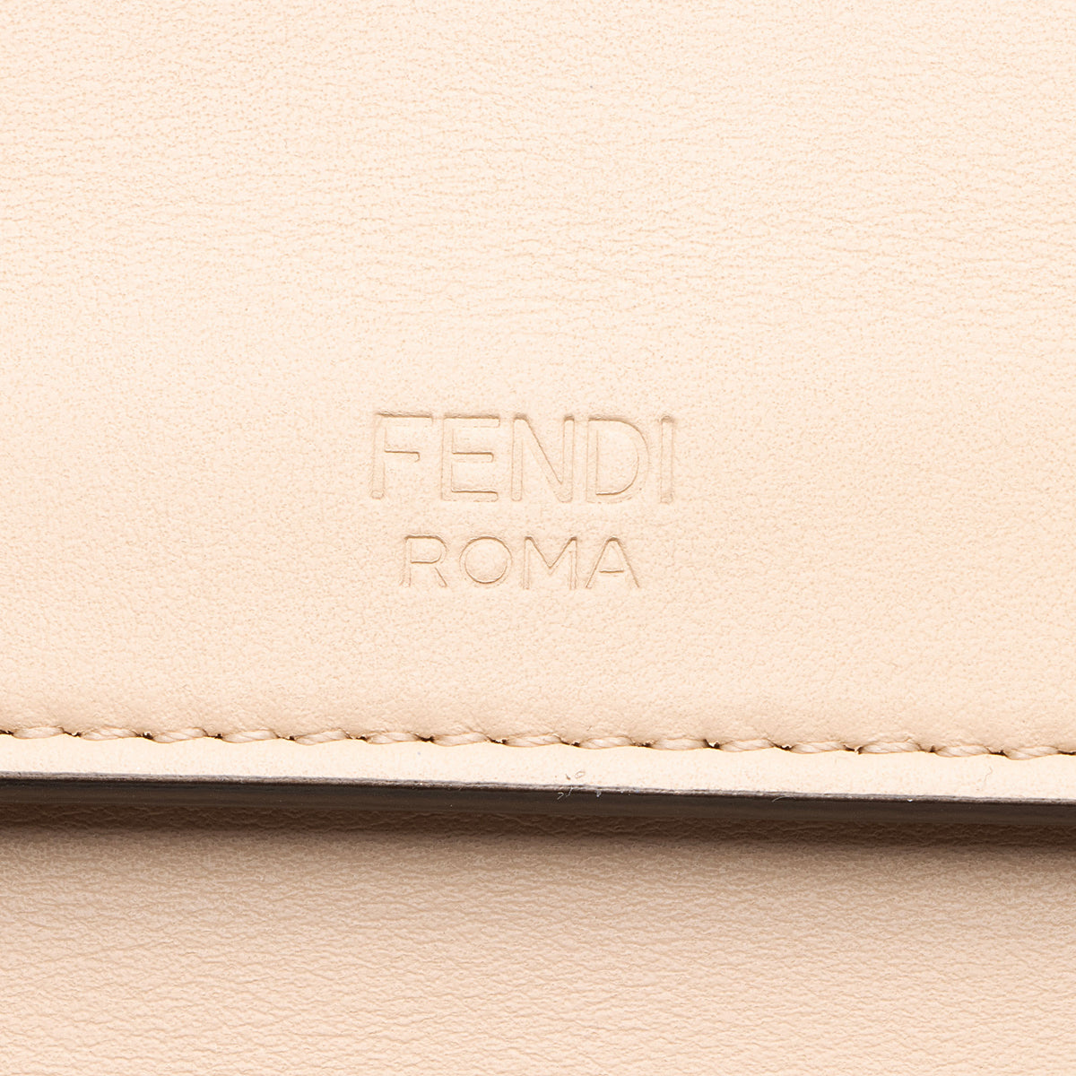 Fendi Leather Kan I F Medium Shoulder Bag