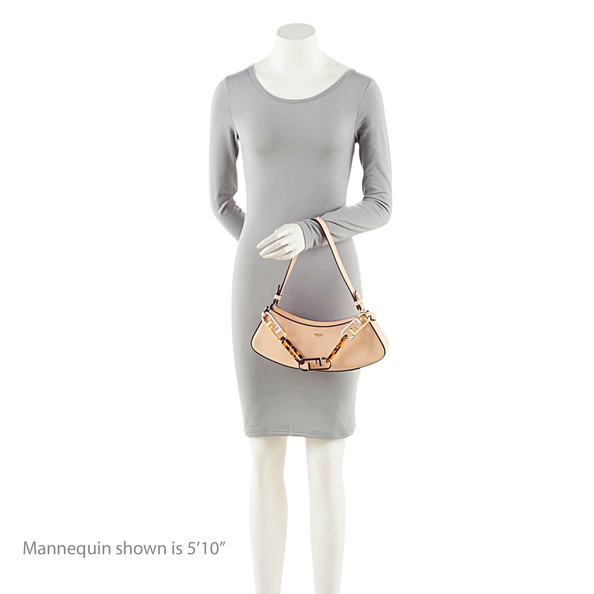 Fendi Leather O'Lock Swing Shoulder Bag