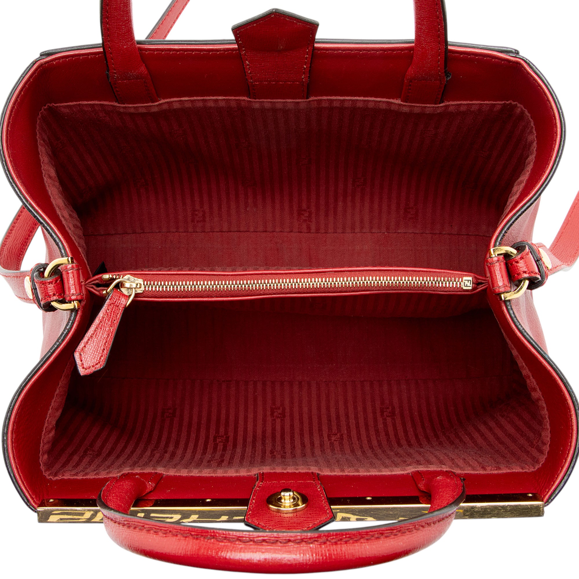 Fendi Leather Petite 2Jours Tote