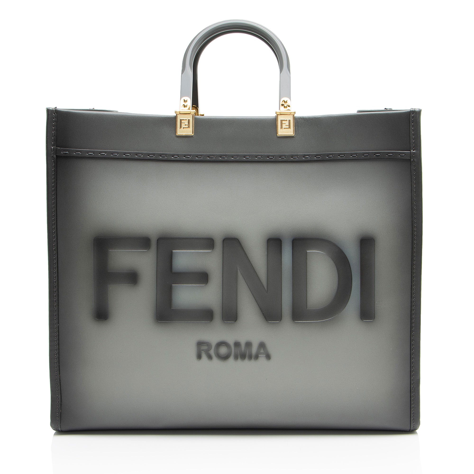 Fendi Leather Sunshine Large Shopper Tote
