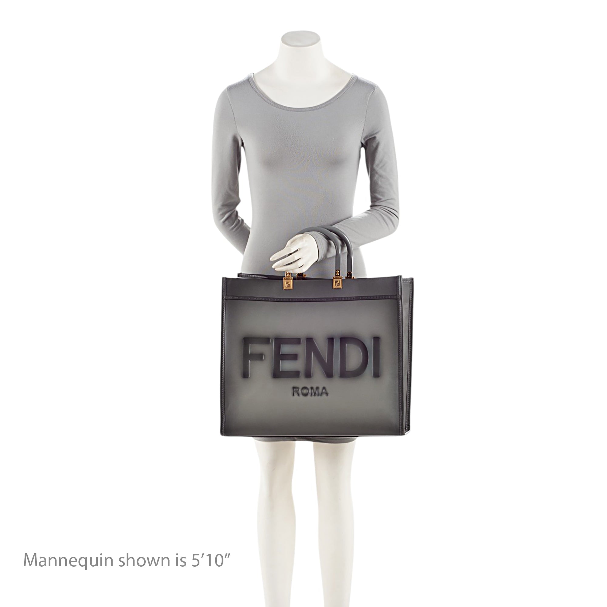 Fendi Leather Sunshine Large Shopper Tote