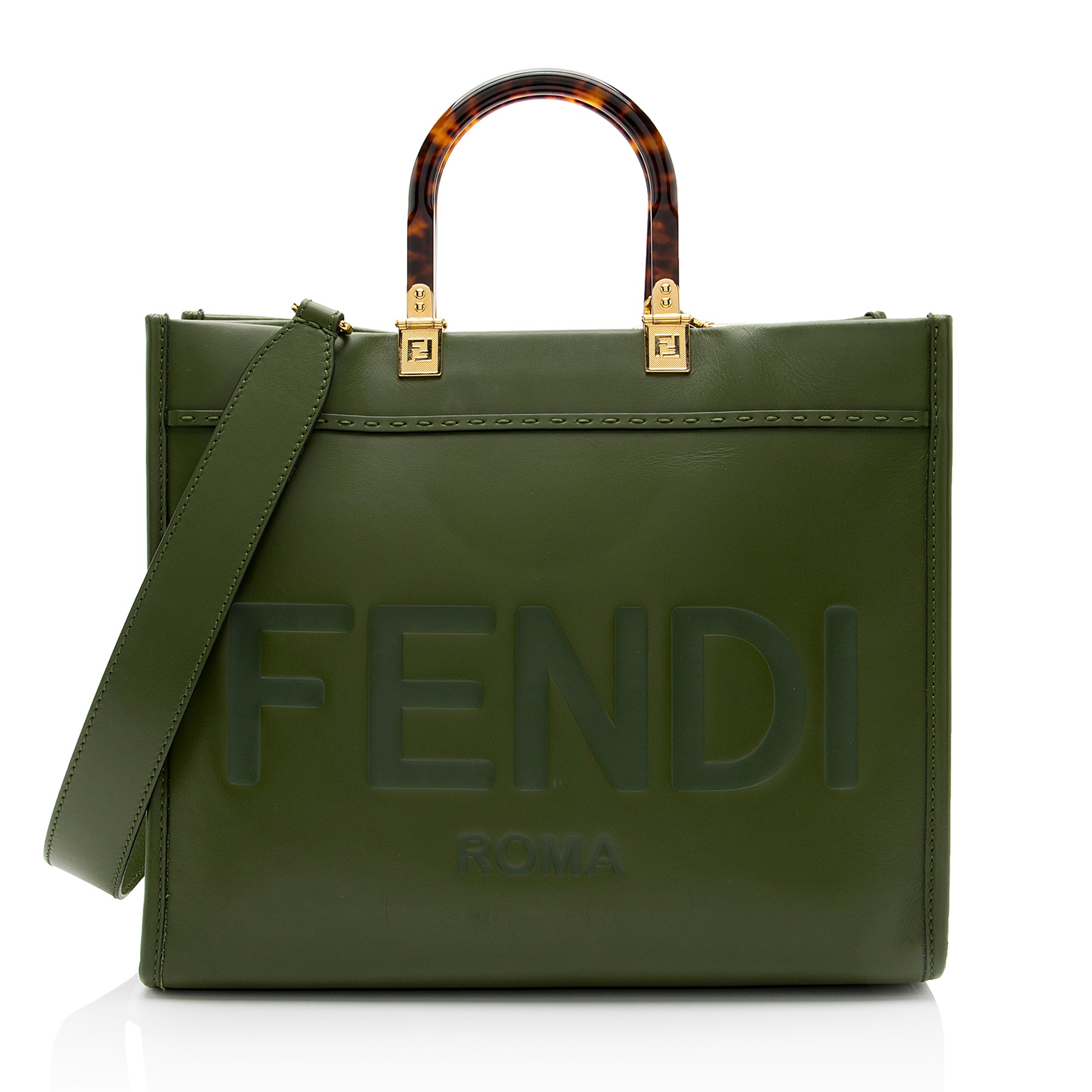 Shopper Fendi Roma Fendi Tote Bag In Tela Fendi Leather Sunshine