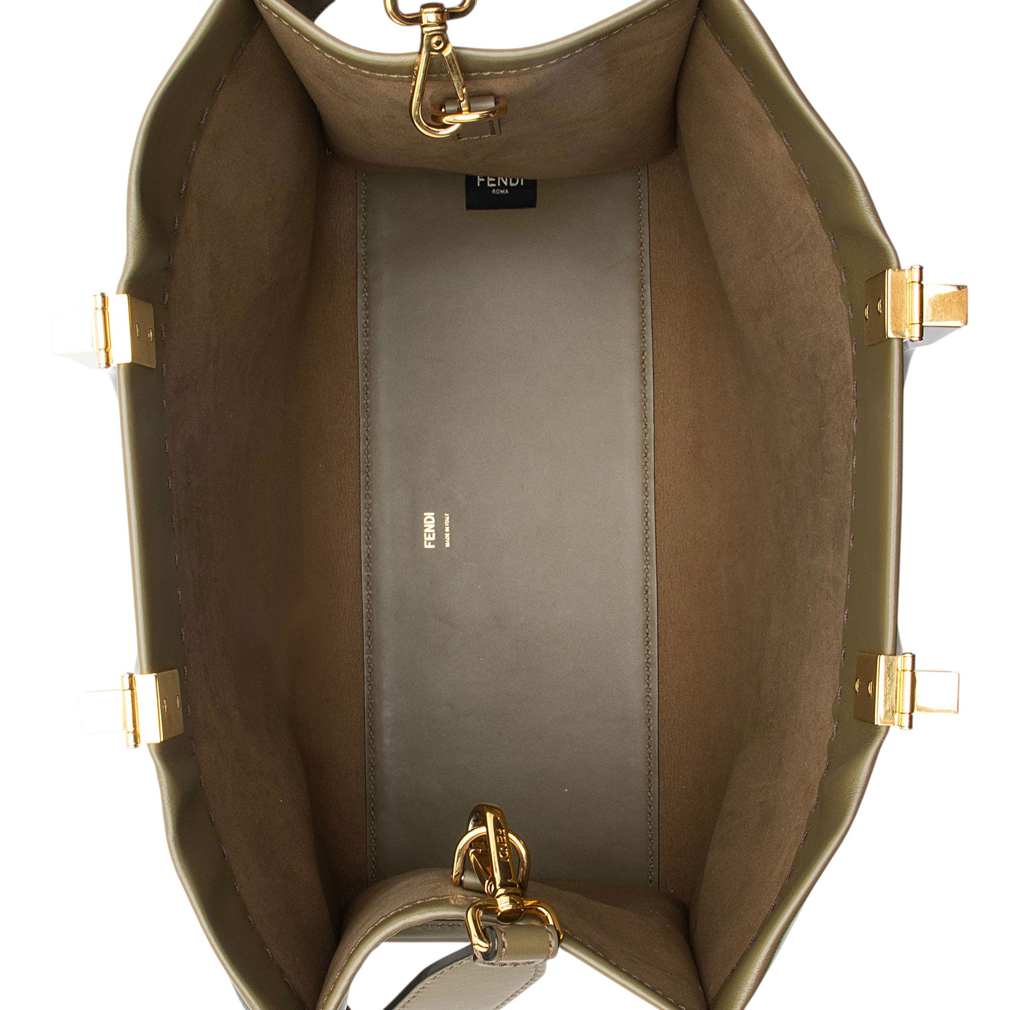 Fendi Leather Sunshine Medium Shopper Tote