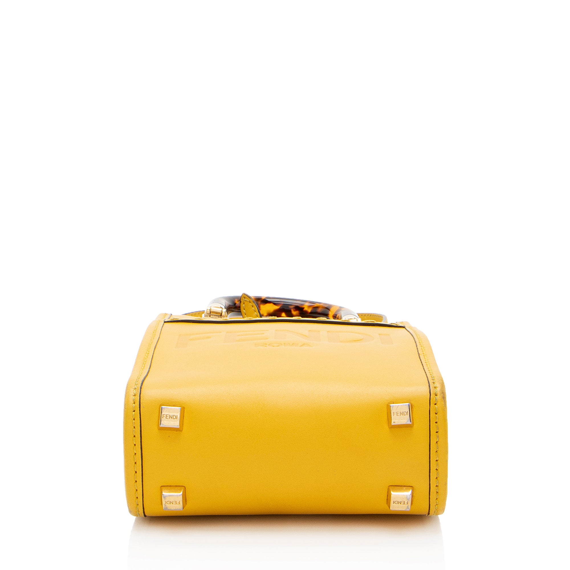 Fendi Leather Sunshine Mini Shopper Tote