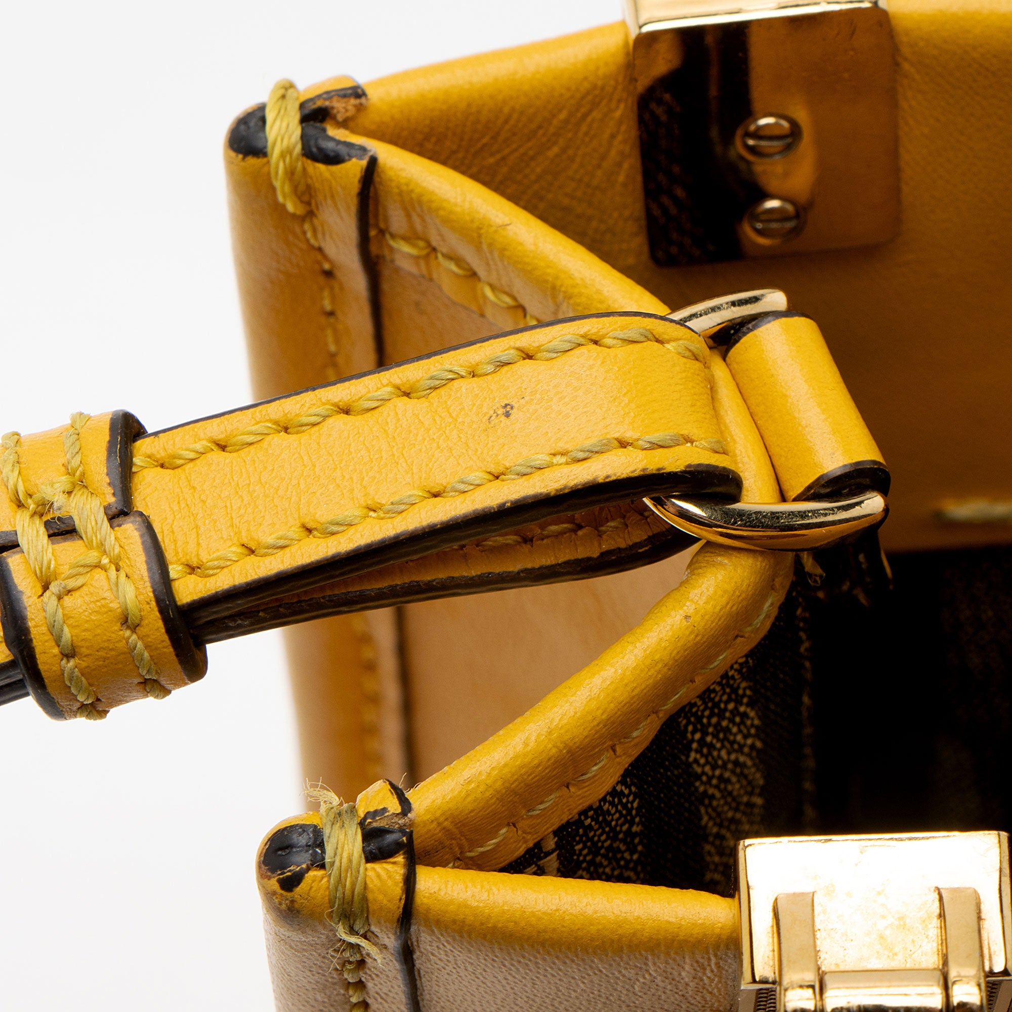 Fendi Leather Sunshine Mini Shopper Tote