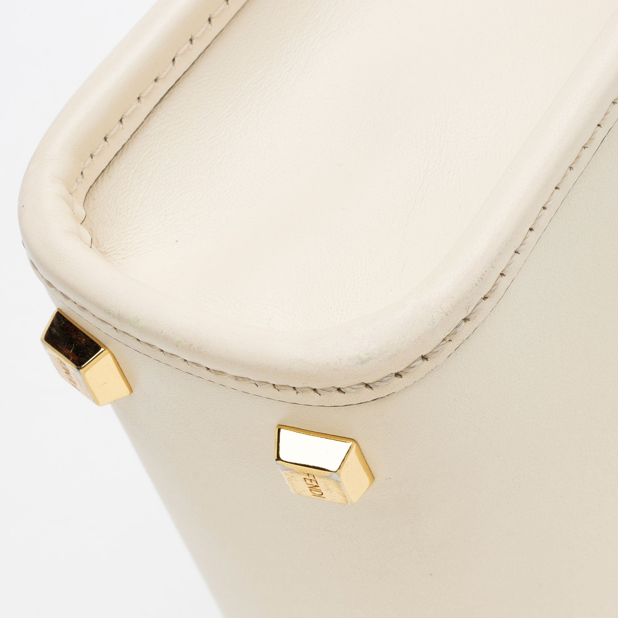 Fendi Leather Sunshine Mini Shopper Tote