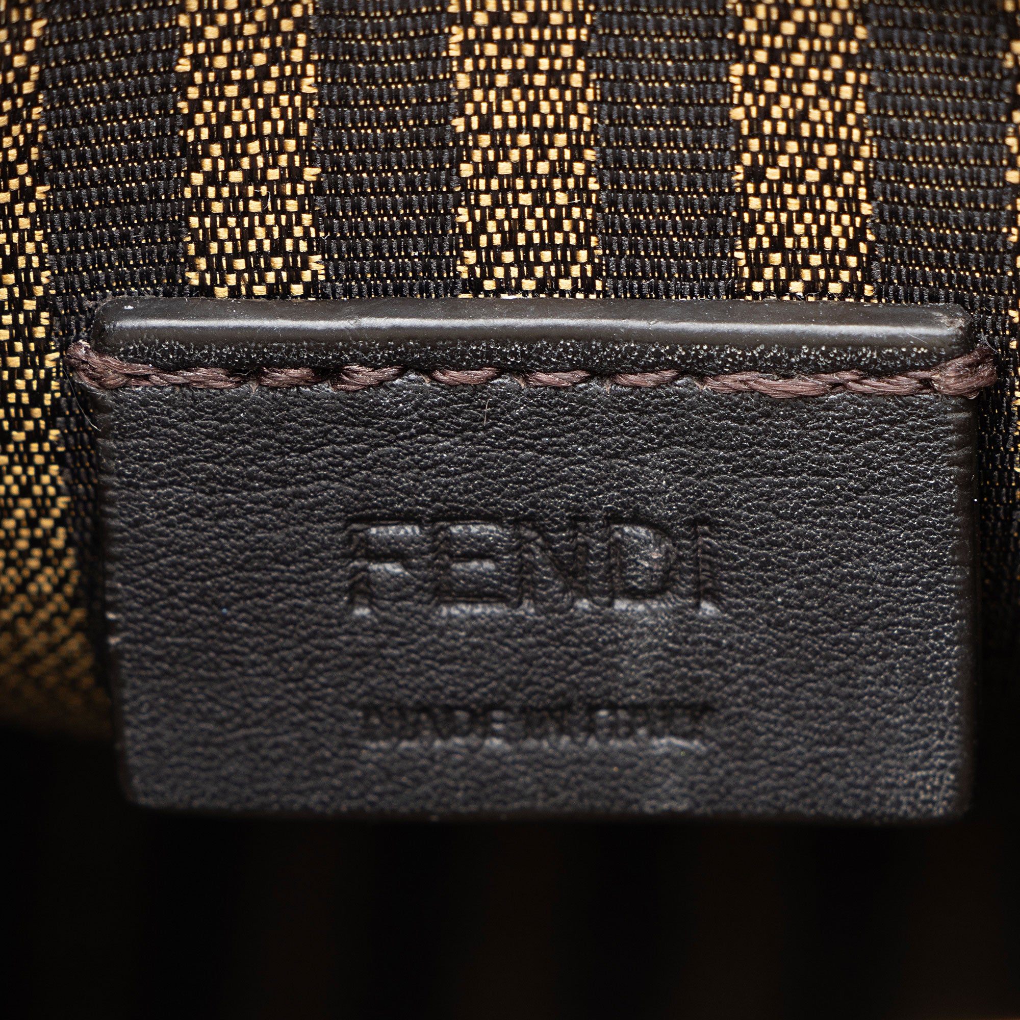 Fendi Leather Sunshine Mini Shopper Tote
