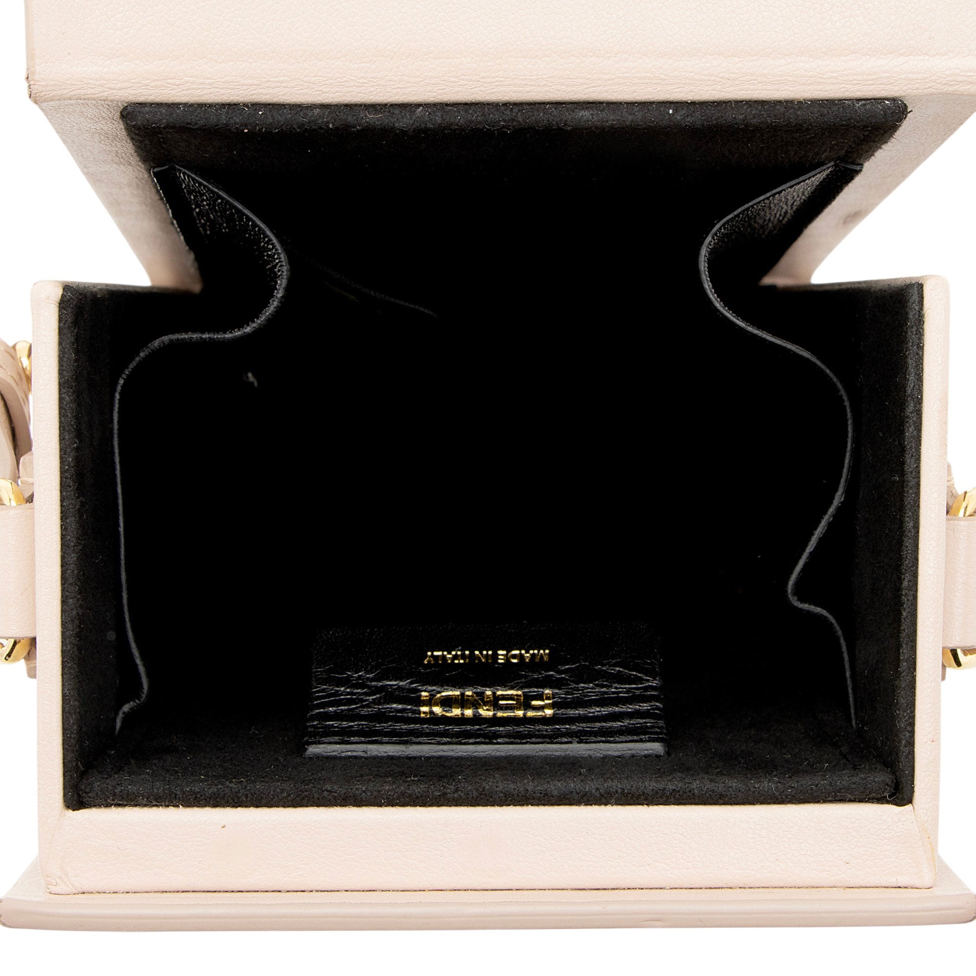 Fendi Leather Vertical Box Shoulder Bag