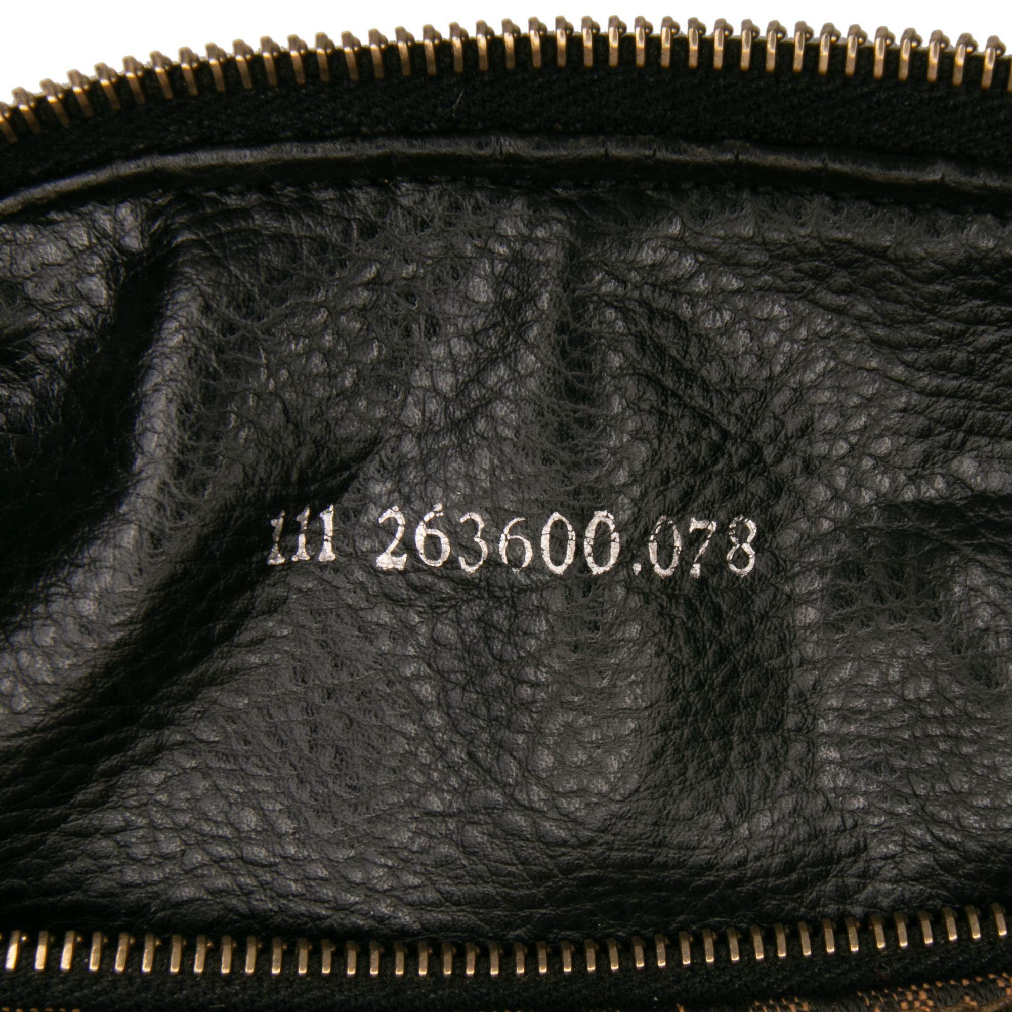 Fendi Leopard Print Canvas Handbag