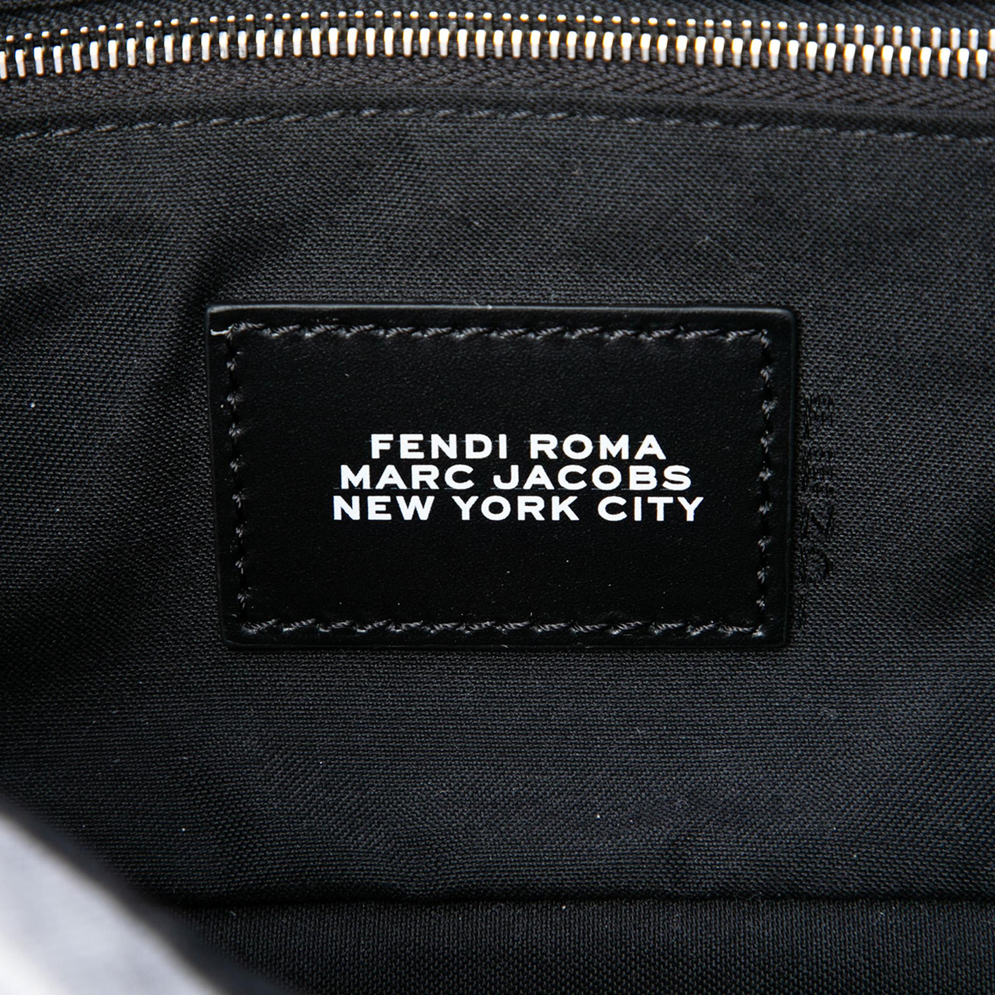 Fendi Marc Jacobs Medium Jersey Logo Baguette Satchel