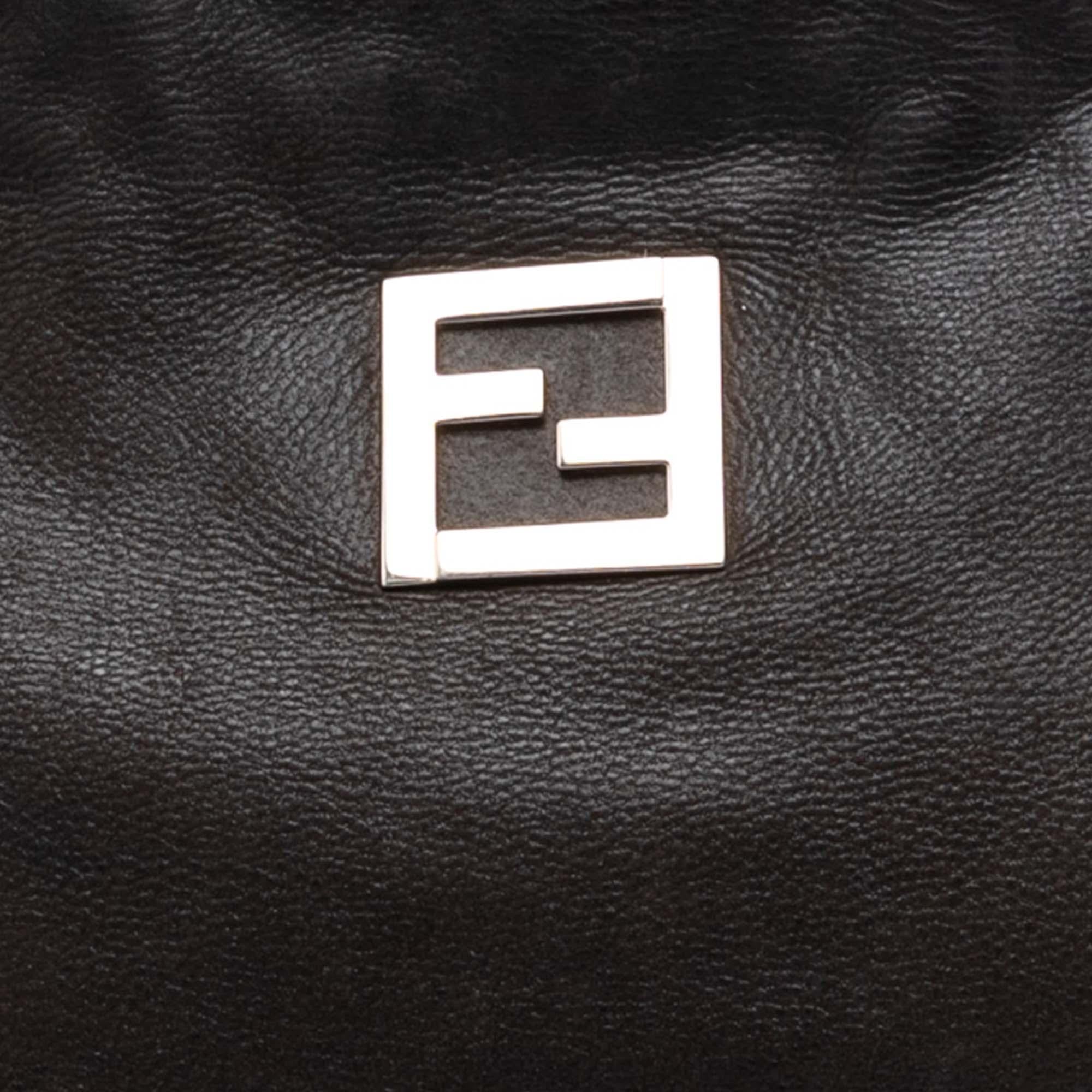 Fendi Medium FF Nubuck Chains Tote
